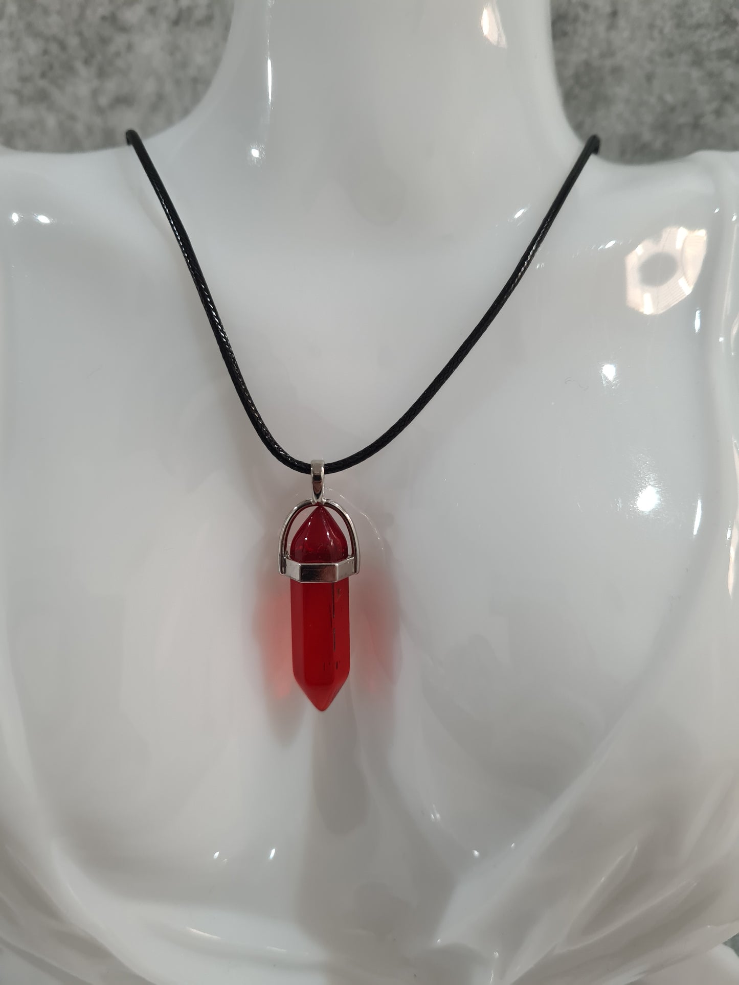 Multi-colour Crystal Pointed Chakra Pendant