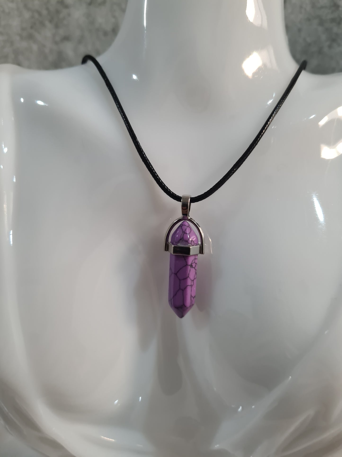 Multi-colour Crystal Pointed Chakra Pendant