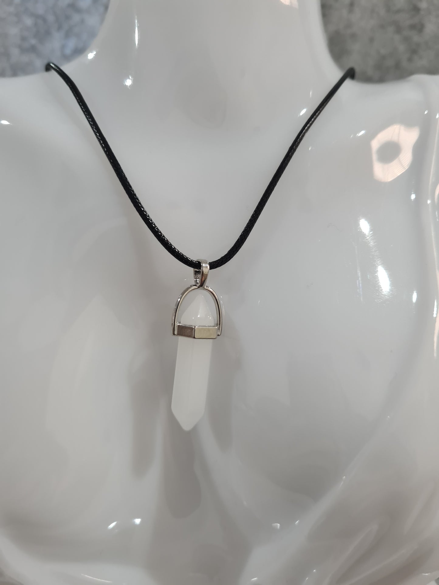 Multi-colour Crystal Pointed Chakra Pendant