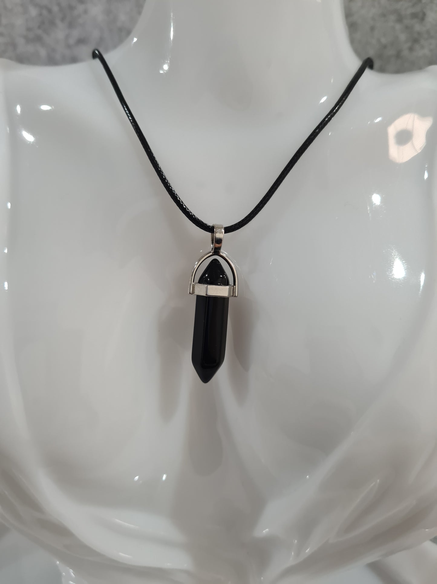 Multi-colour Crystal Pointed Chakra Pendant