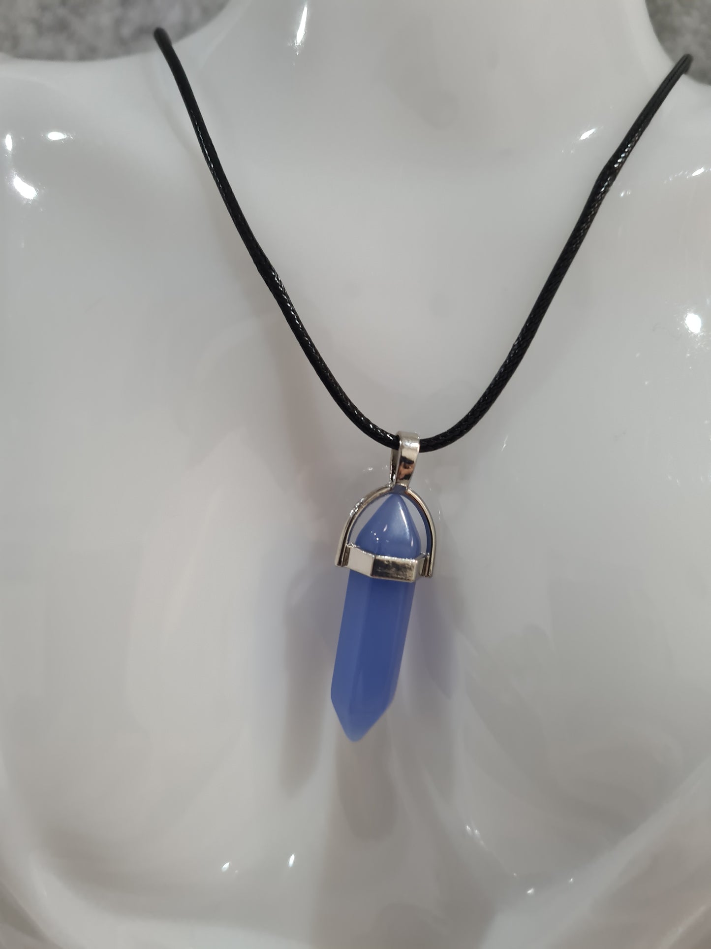 Multi-colour Crystal Pointed Chakra Pendant