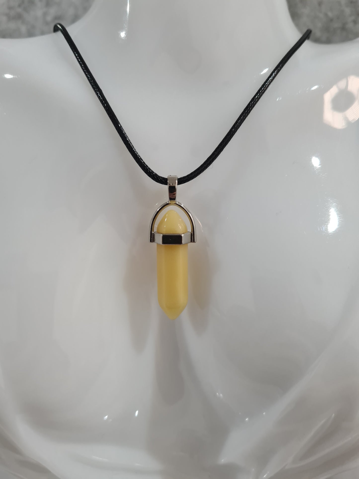 Multi-colour Crystal Pointed Chakra Pendant