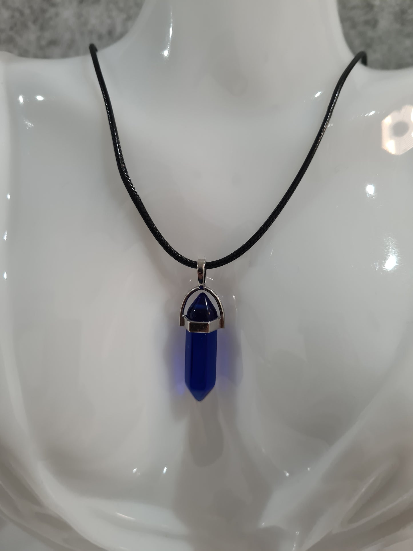 Multi-colour Crystal Pointed Chakra Pendant