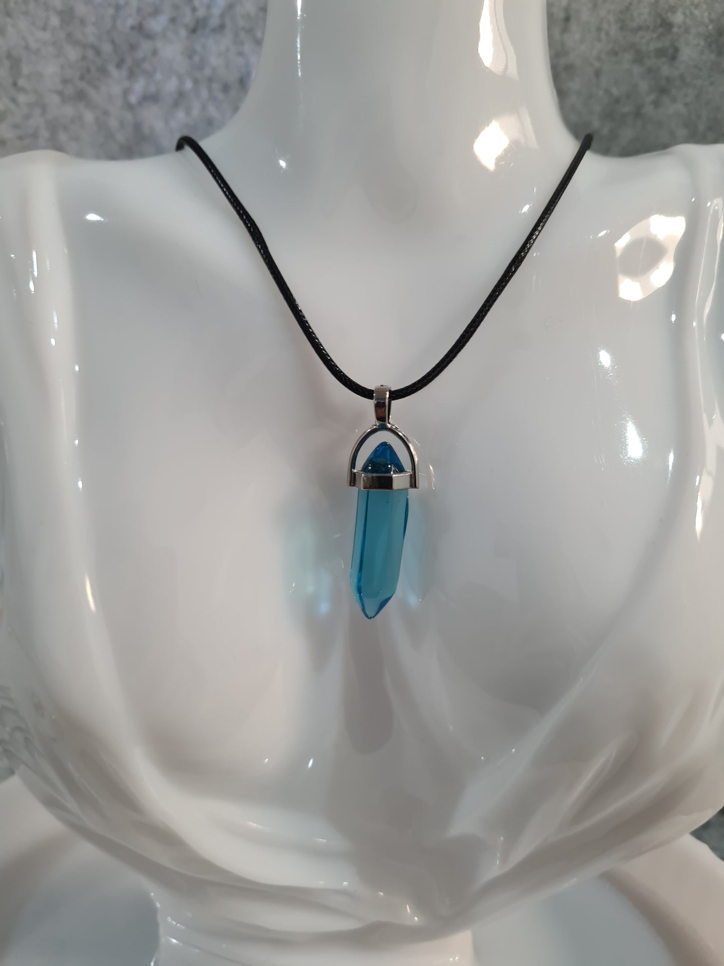 Multi-colour Crystal Pointed Chakra Pendant
