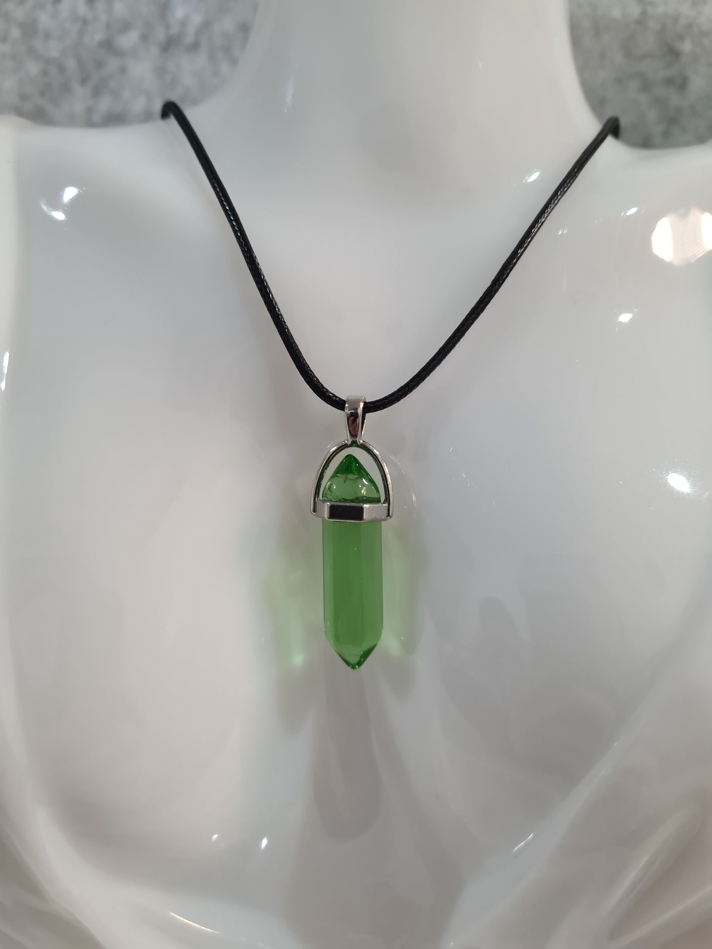 Multi-colour Crystal Pointed Chakra Pendant
