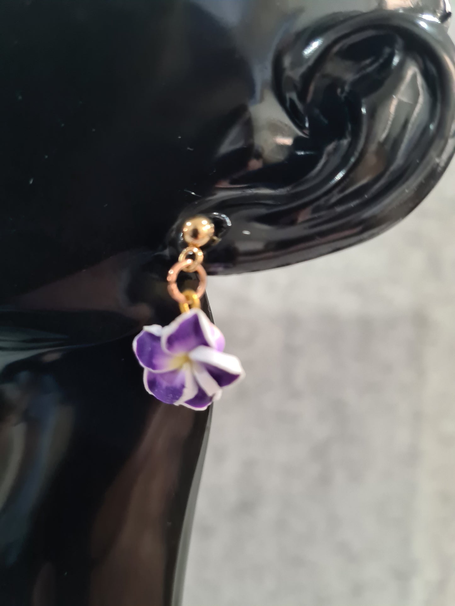 Frangipani Earrings Studs (Gold, Rose Gold & Silver)
