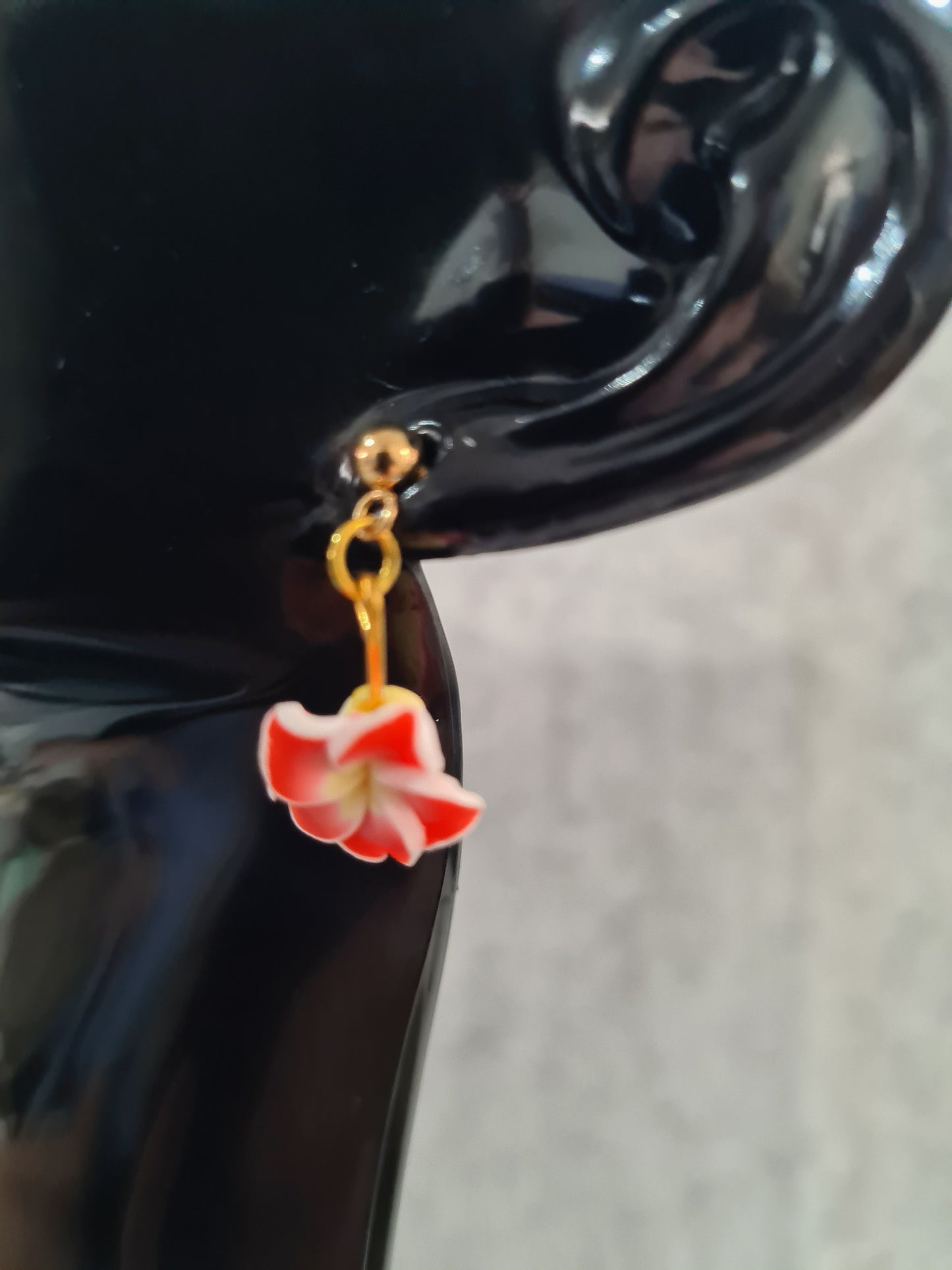 Frangipani Earrings Studs (Gold, Rose Gold & Silver)