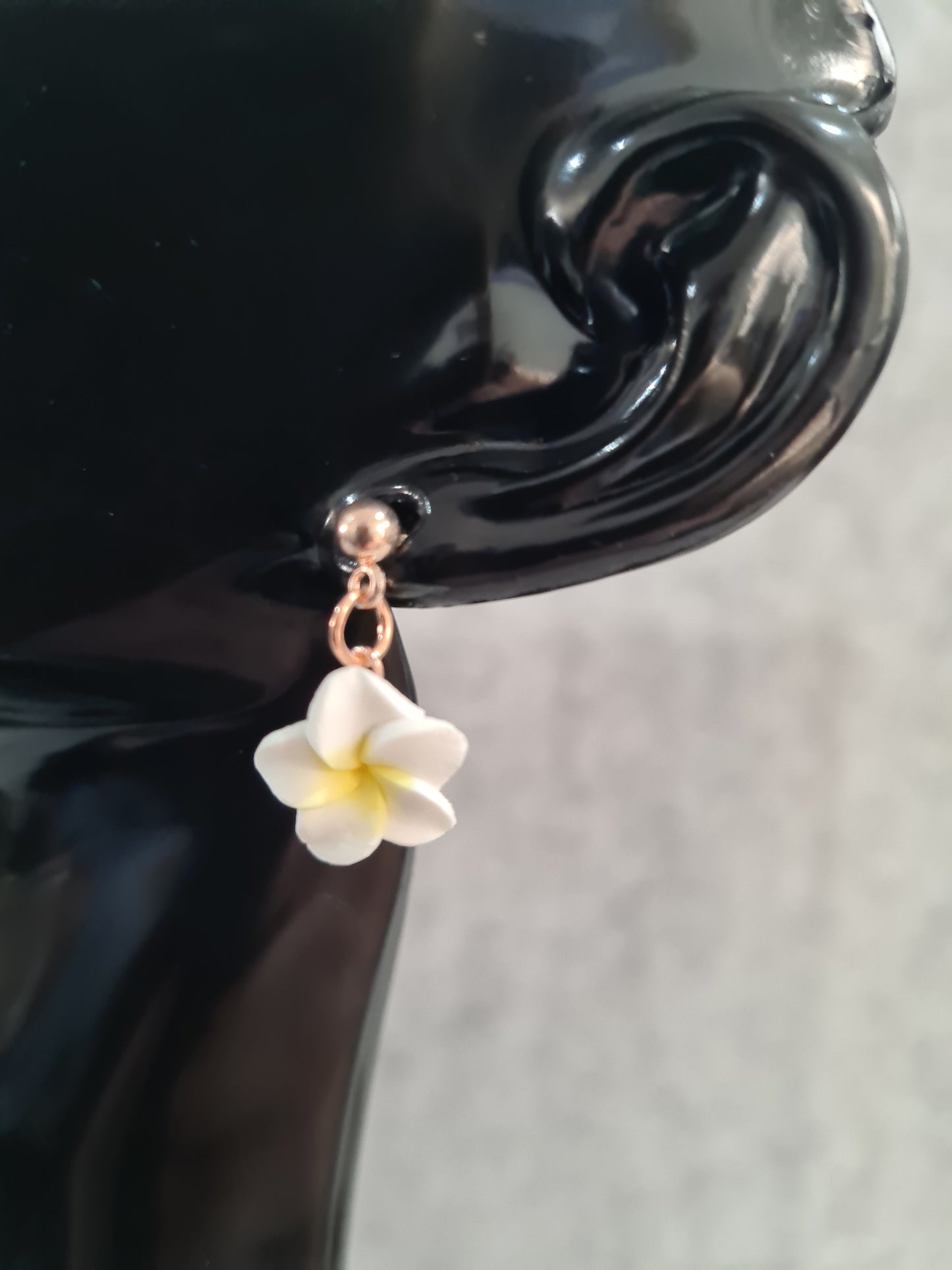Frangipani Earrings Studs (Gold, Rose Gold & Silver)