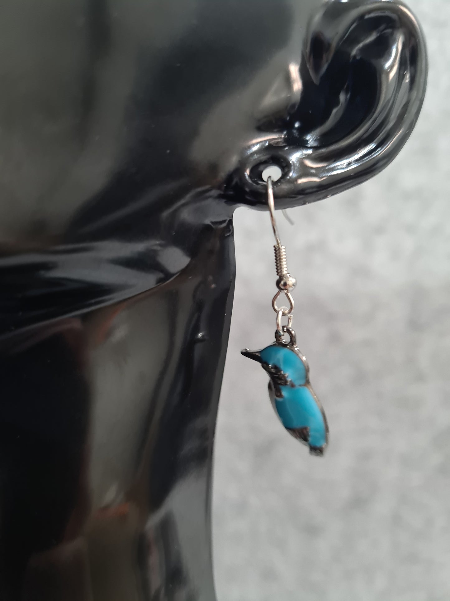 Kookaburra Earring, Silver Stud
