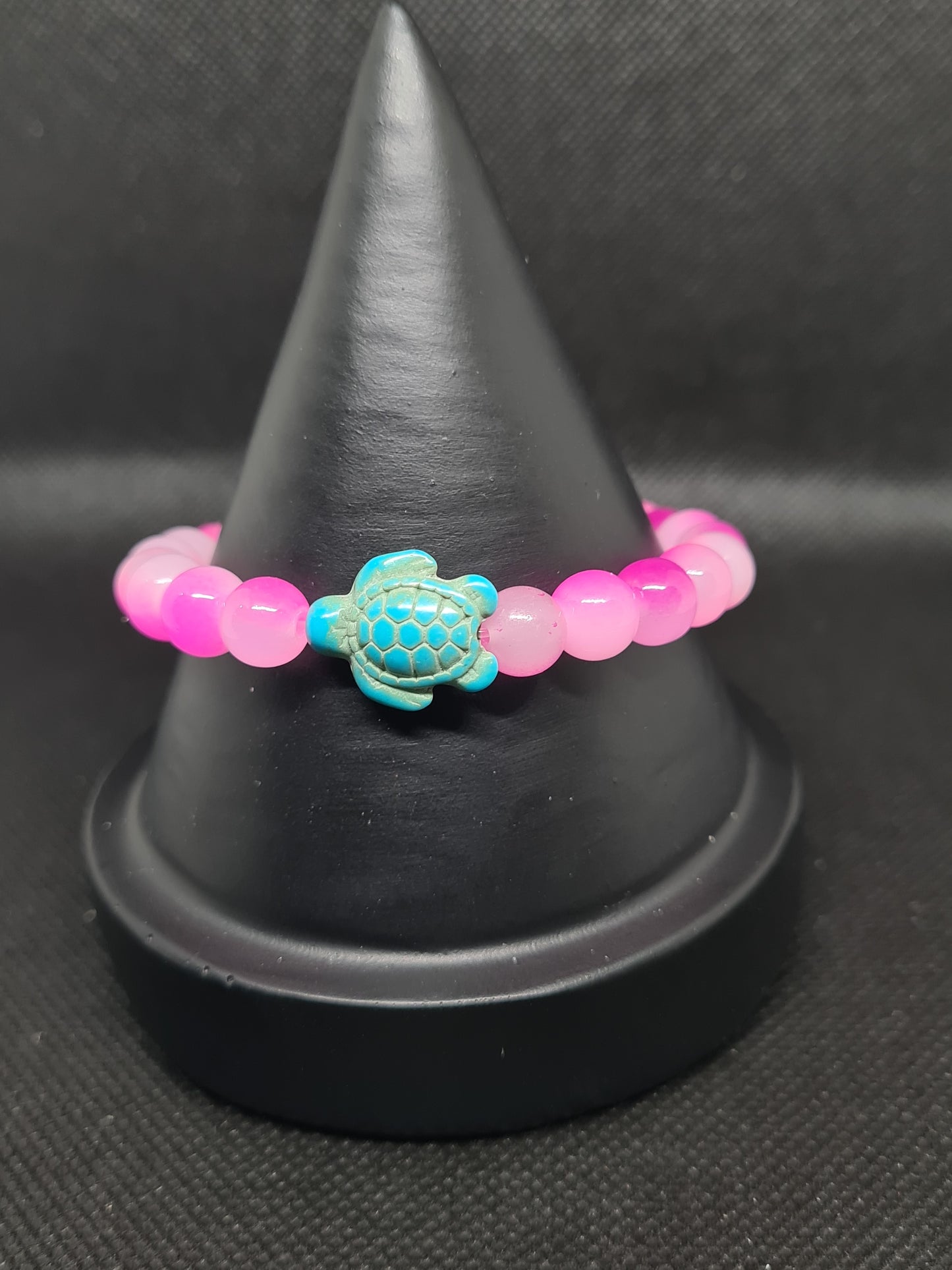 Glass Turtle, Lt Pink (17cm)