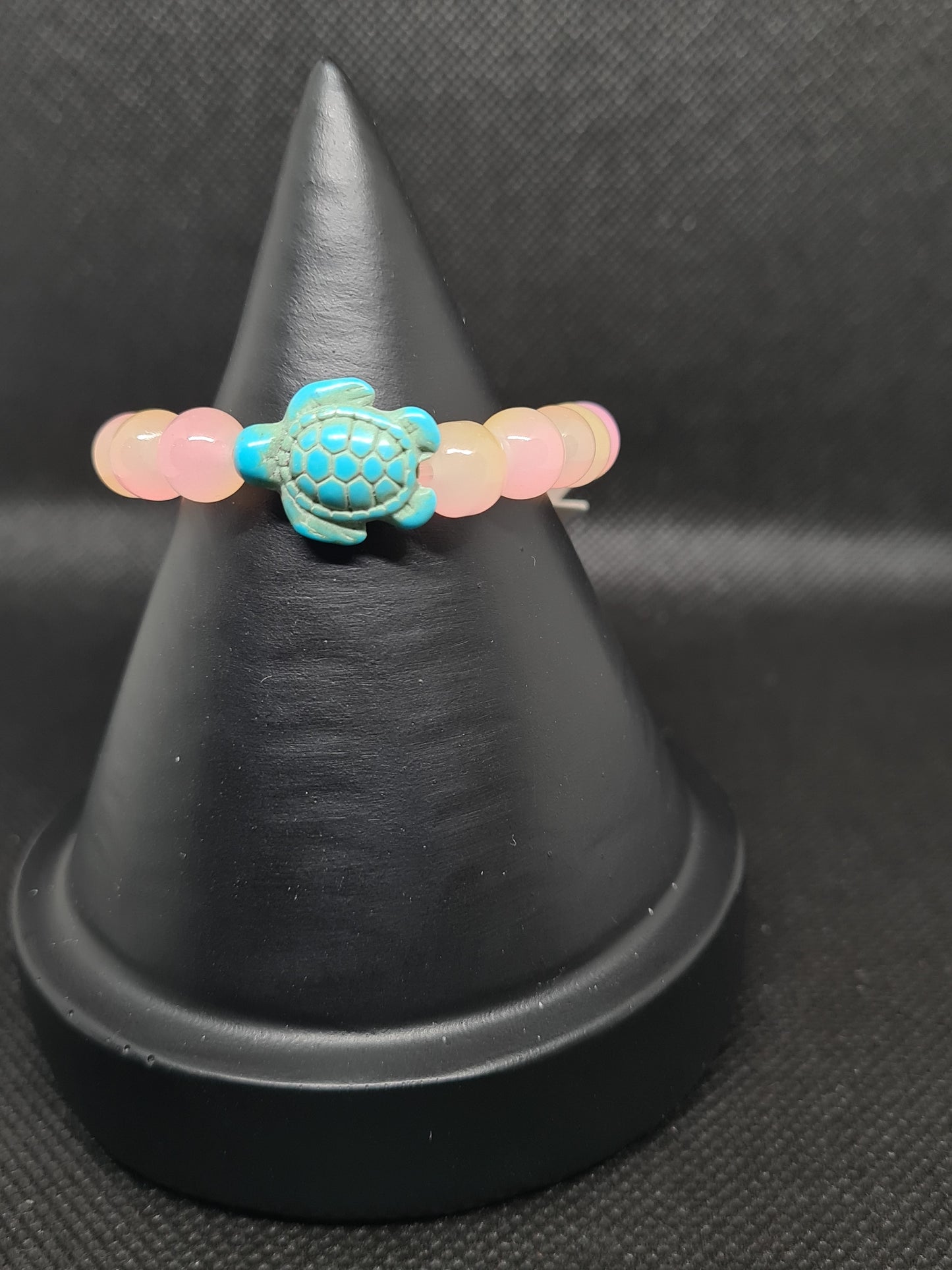 Glass Turtle, Lt Pink (13cm)