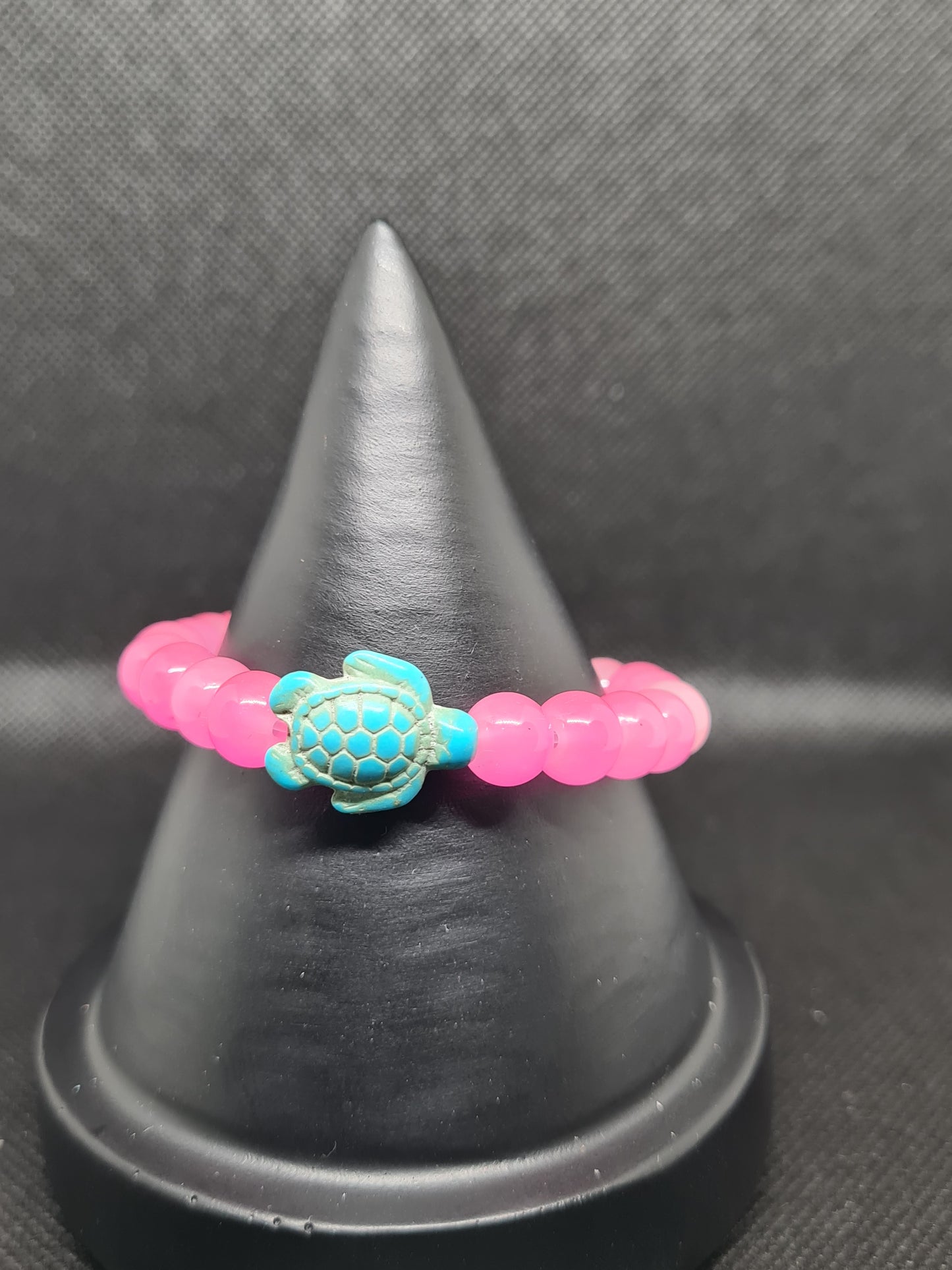 Glass Turtle, Pink (16cm)