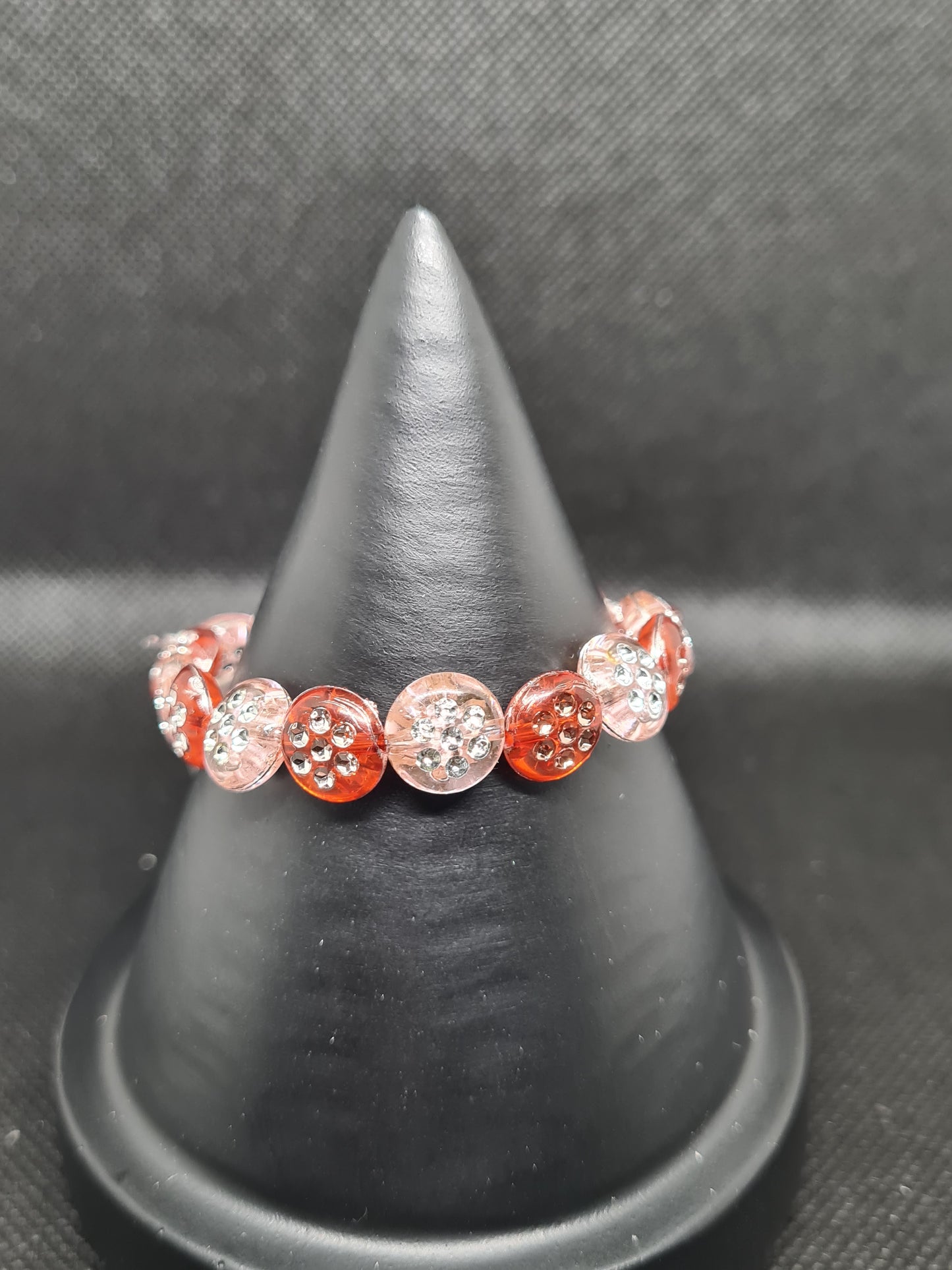Red & Pink Plastic Bracelet (15cm)