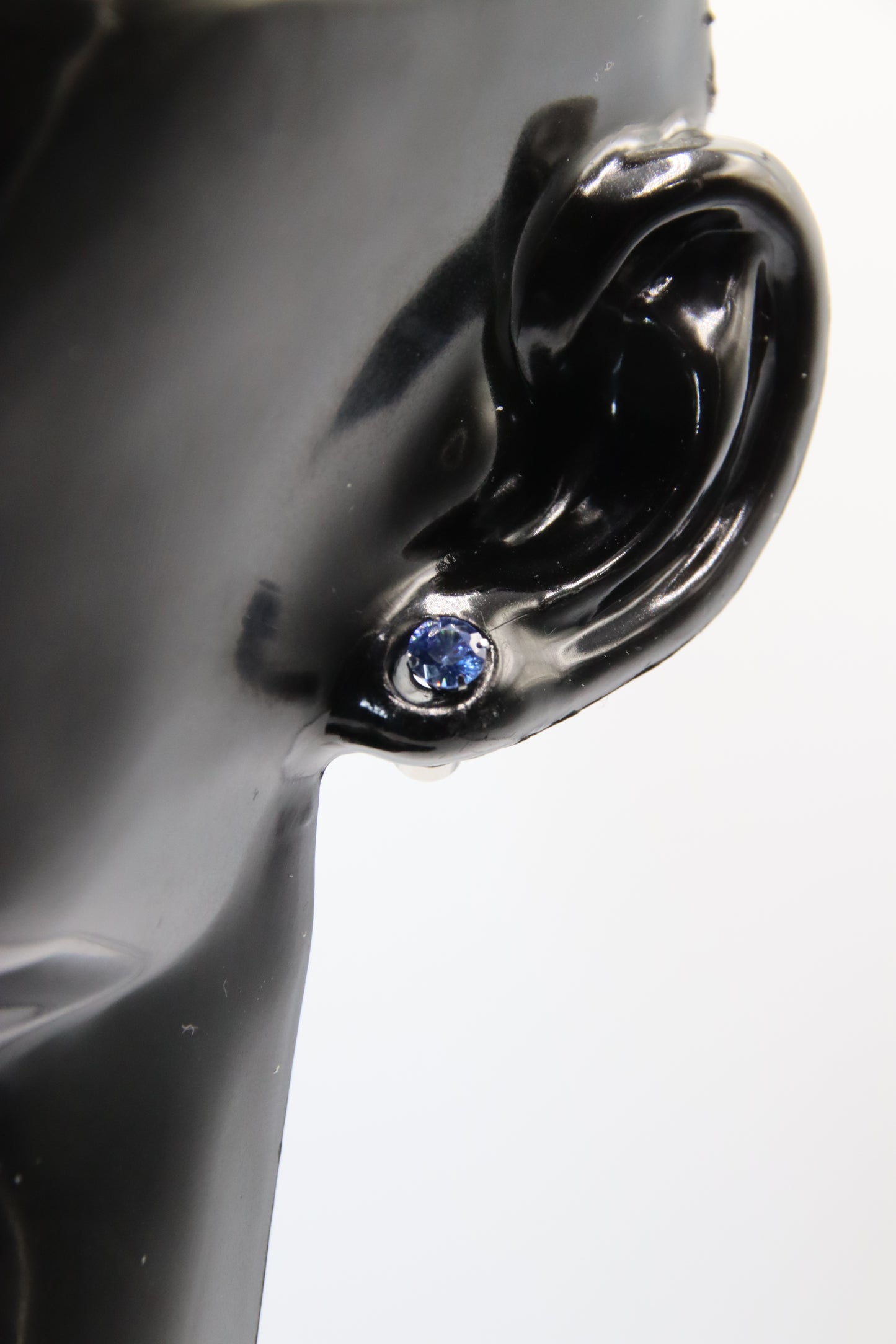Earring, Stud, Cubic Zirconia, SS