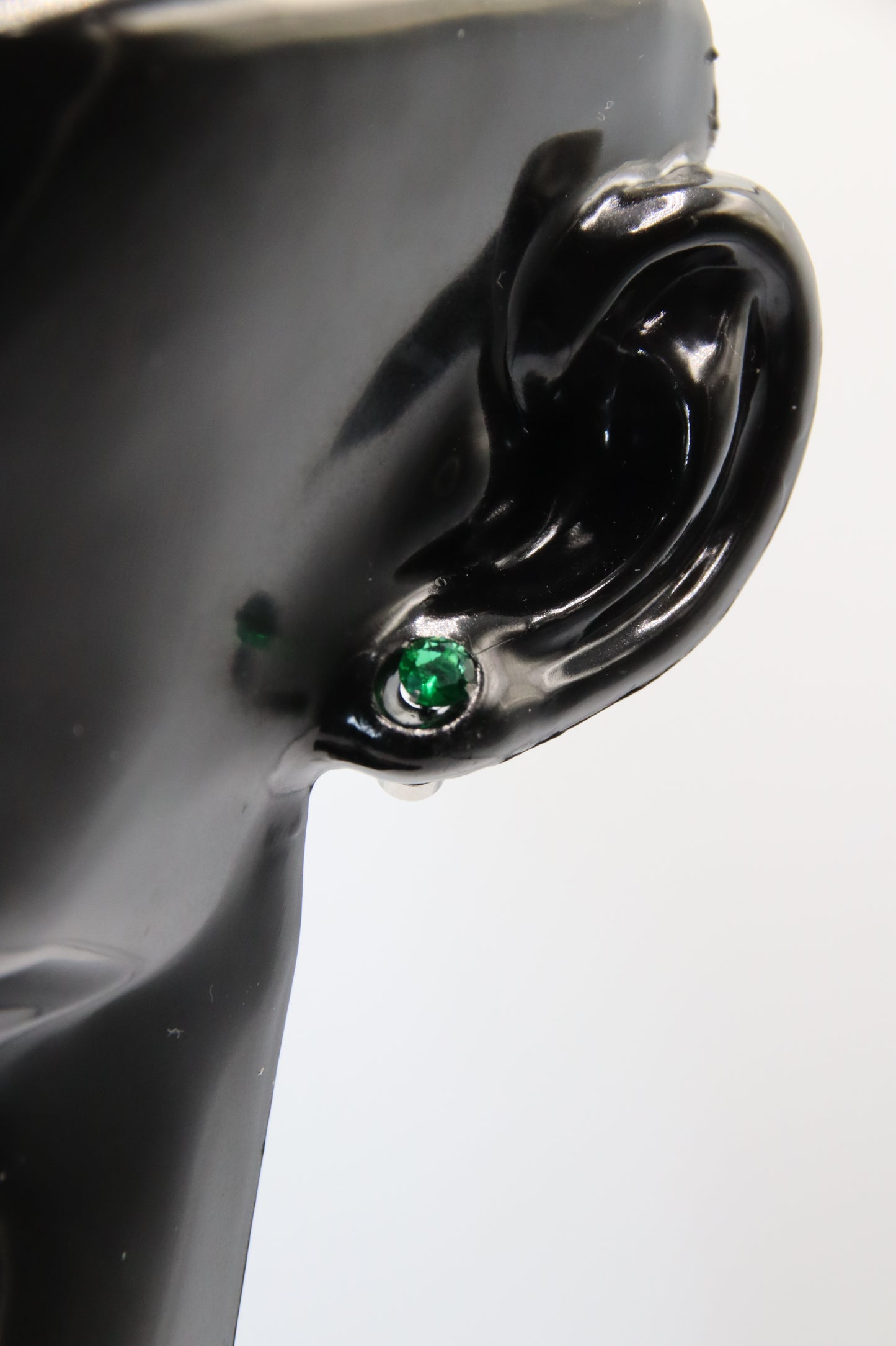 Earring, Stud, Cubic Zirconia, SS