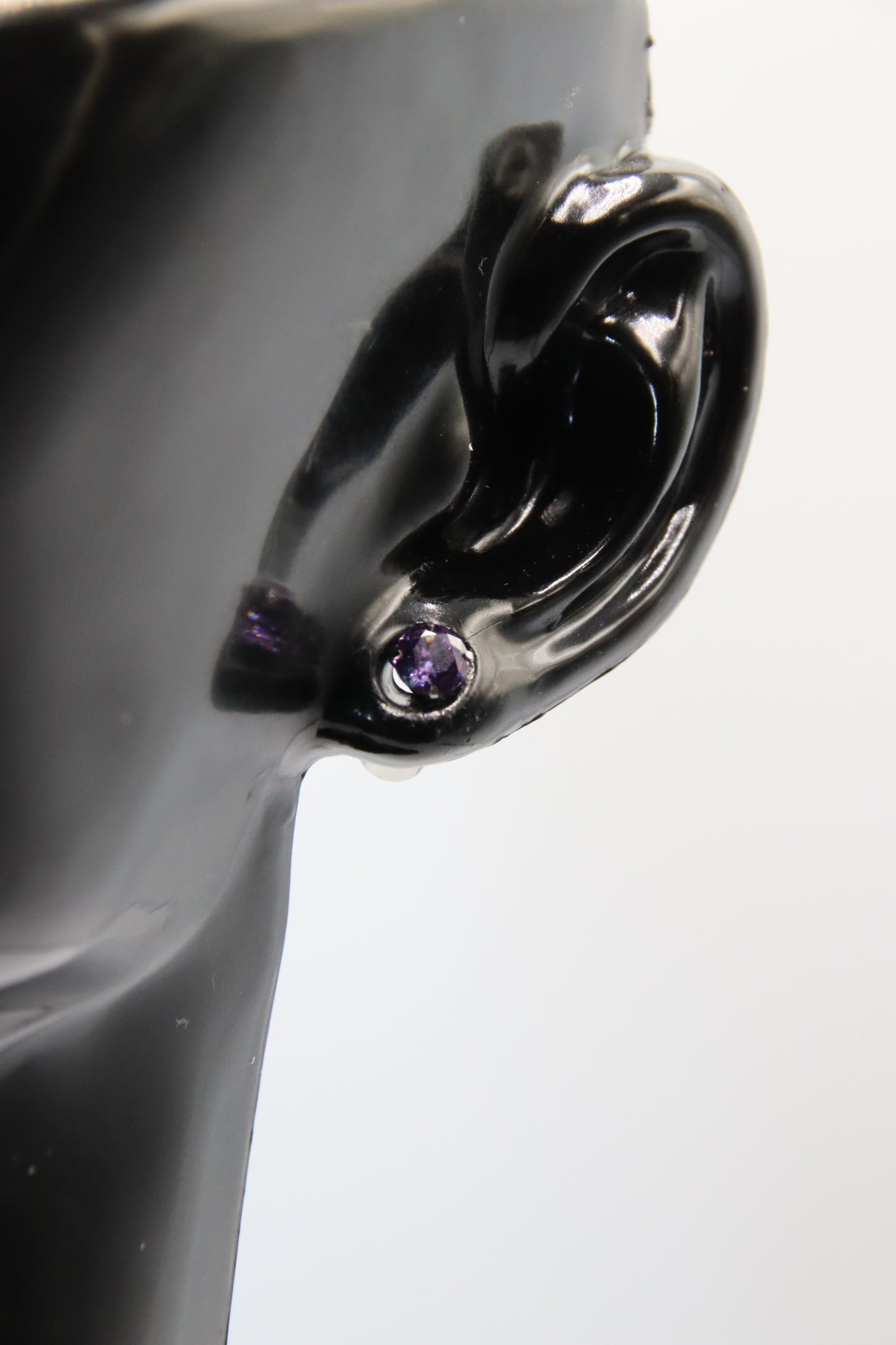 Earring, Stud, Cubic Zirconia, SS