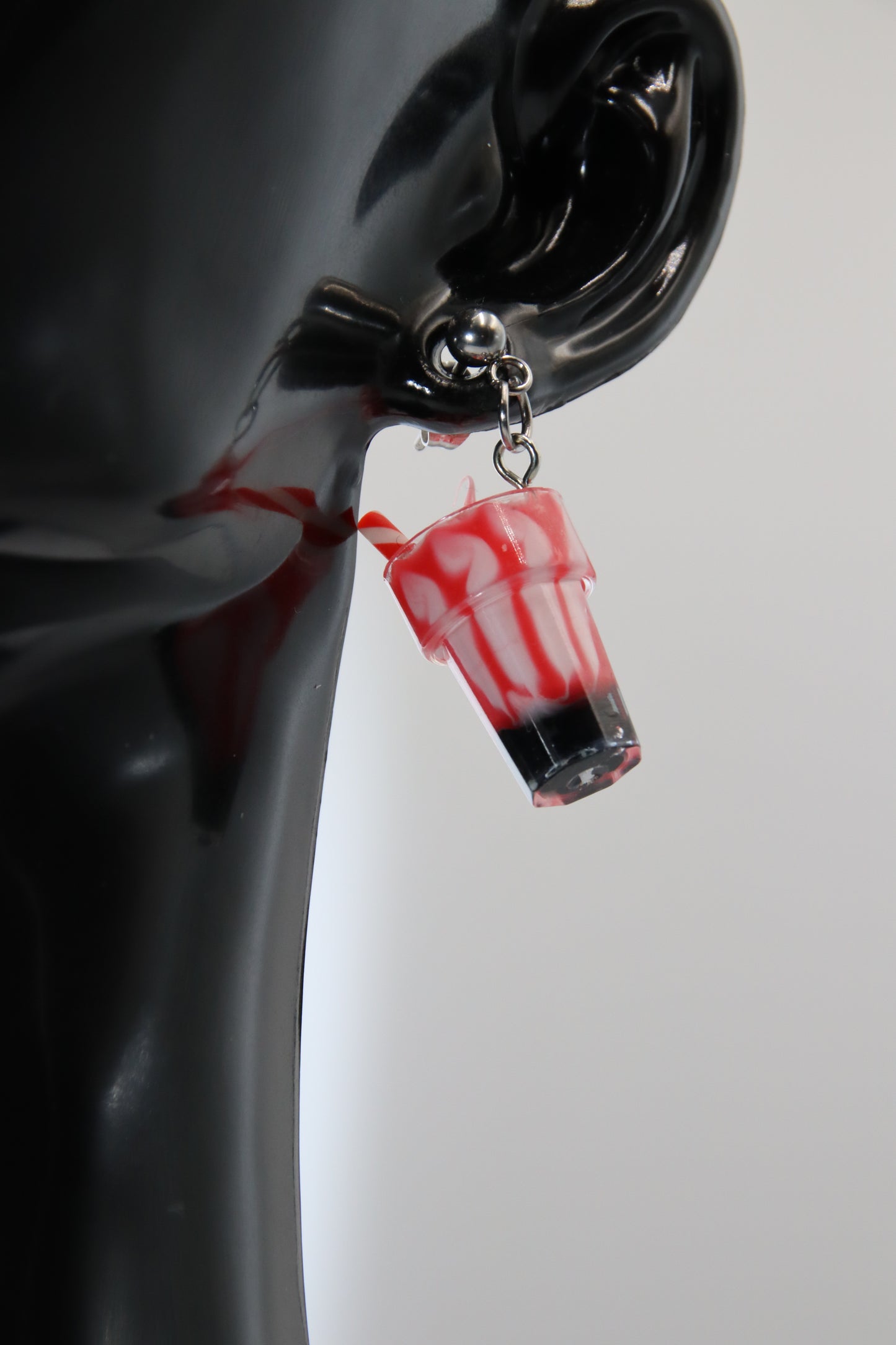Ice Cream Sundae, Earrings, Silver Studs