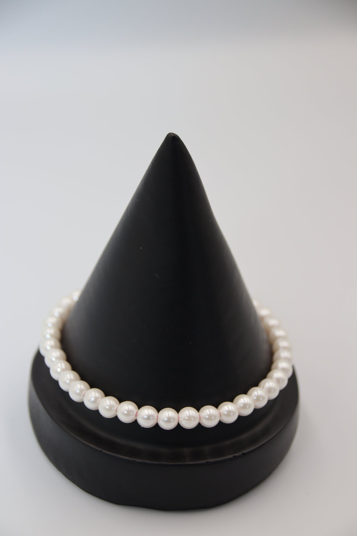 Faux Pearl Bracelet, Rose Gold, 19cm