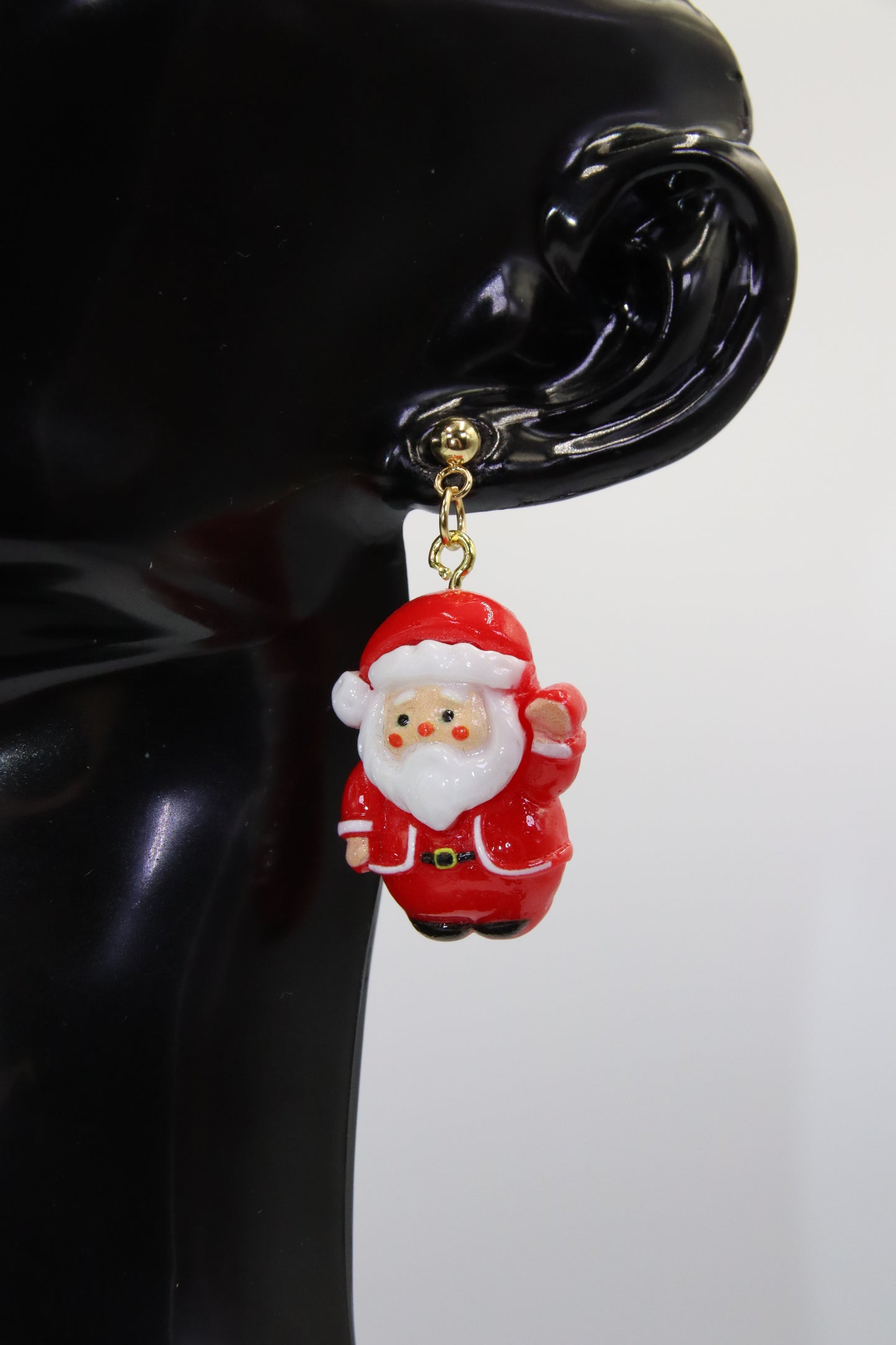 Santa Ball Stud Earrings (Gold/Rose Gold/Silver)