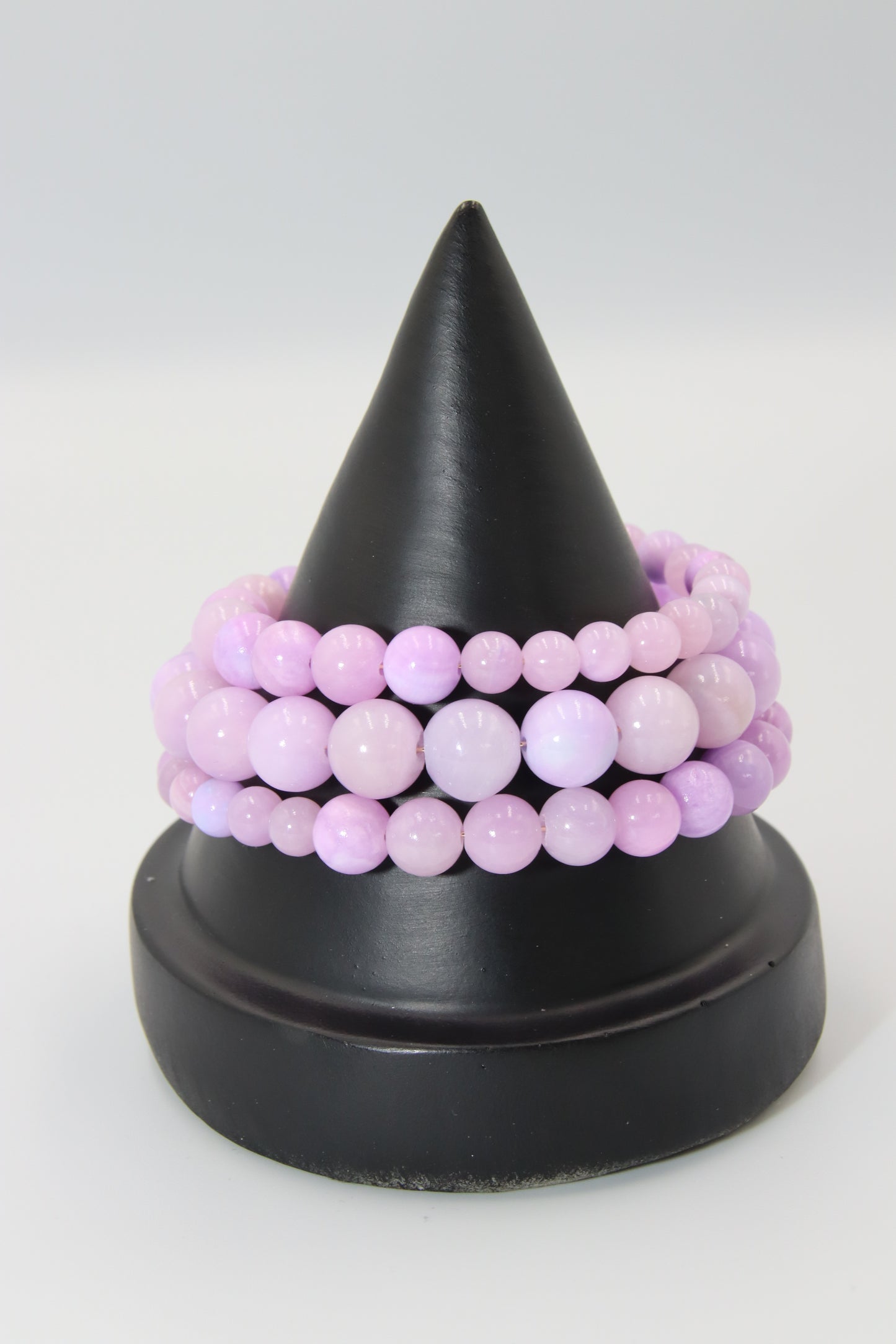 Purple Jade Memory Bracelet