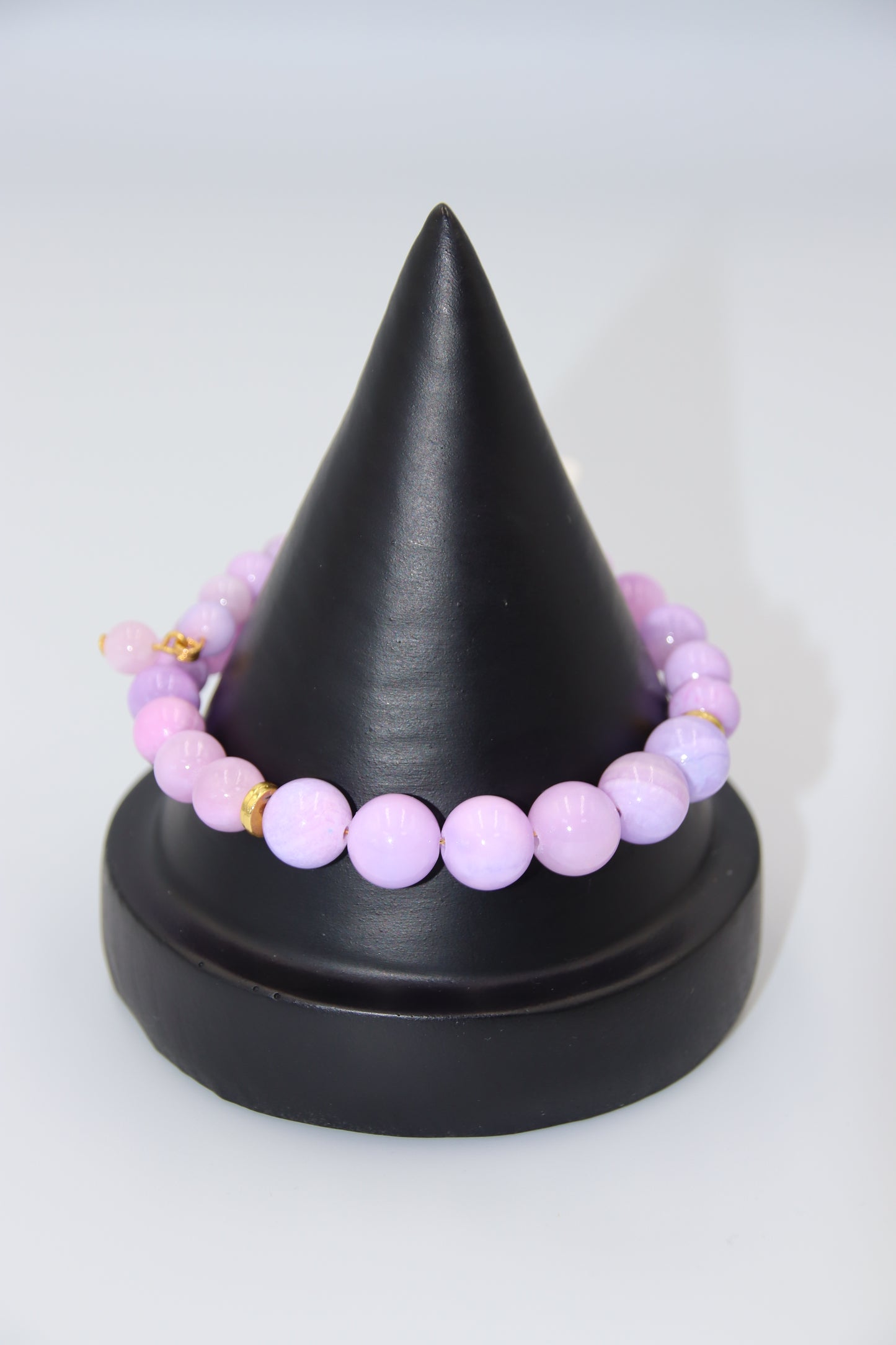 Purple Jade Memory Bracelet