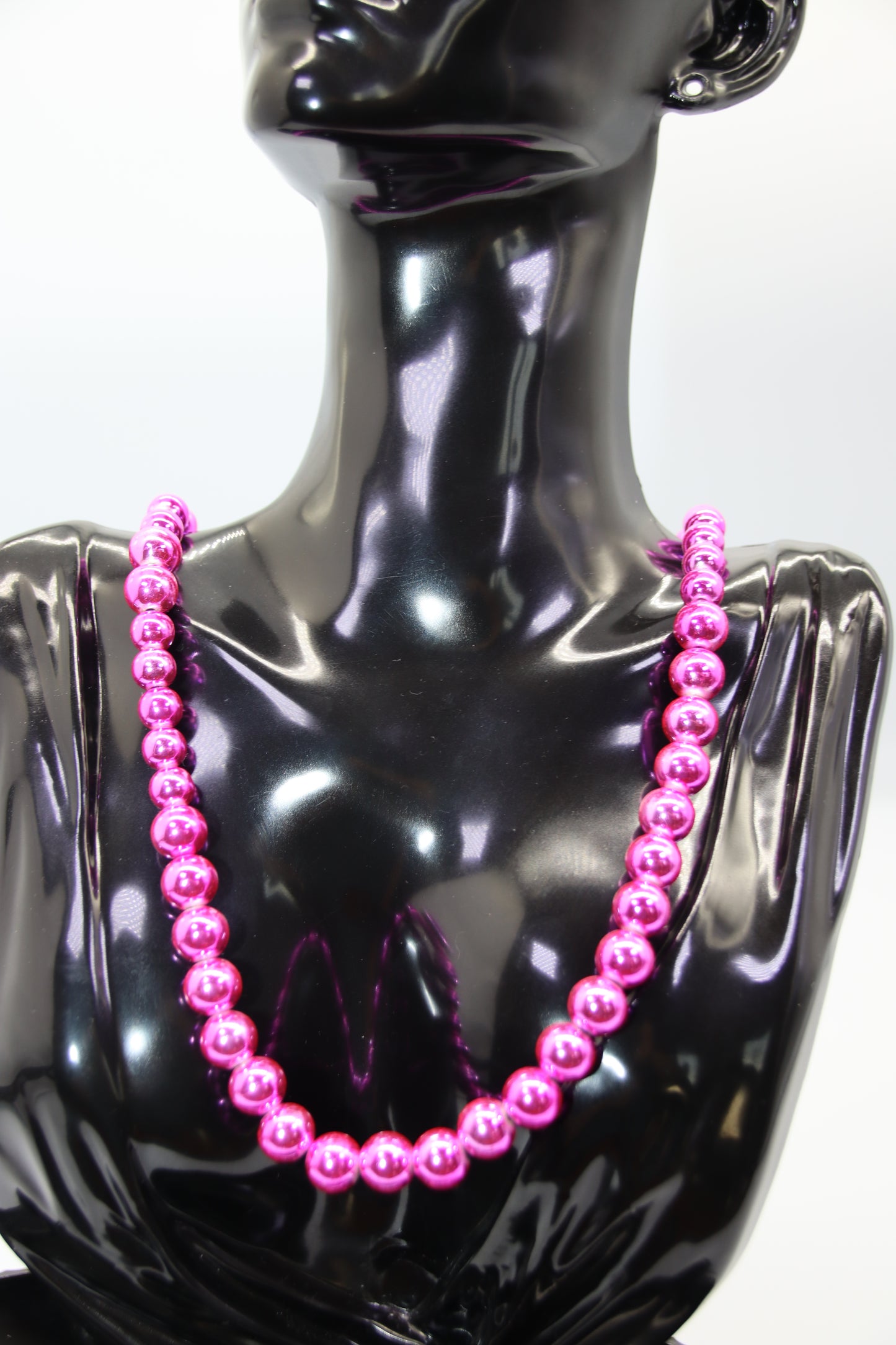 Red Rose Hematite Necklace (70cm)