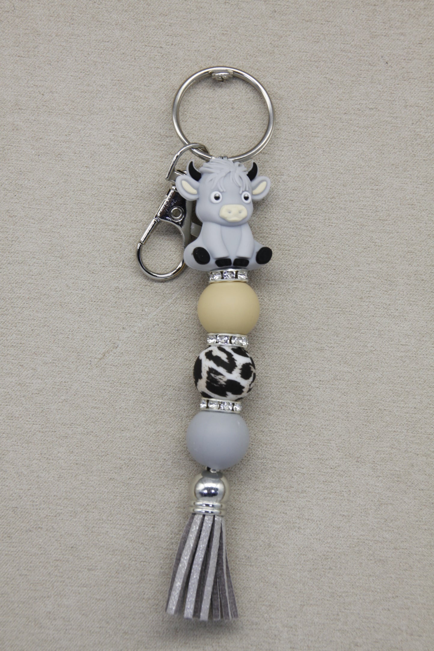 Highland Cow, Lanyard, Silver