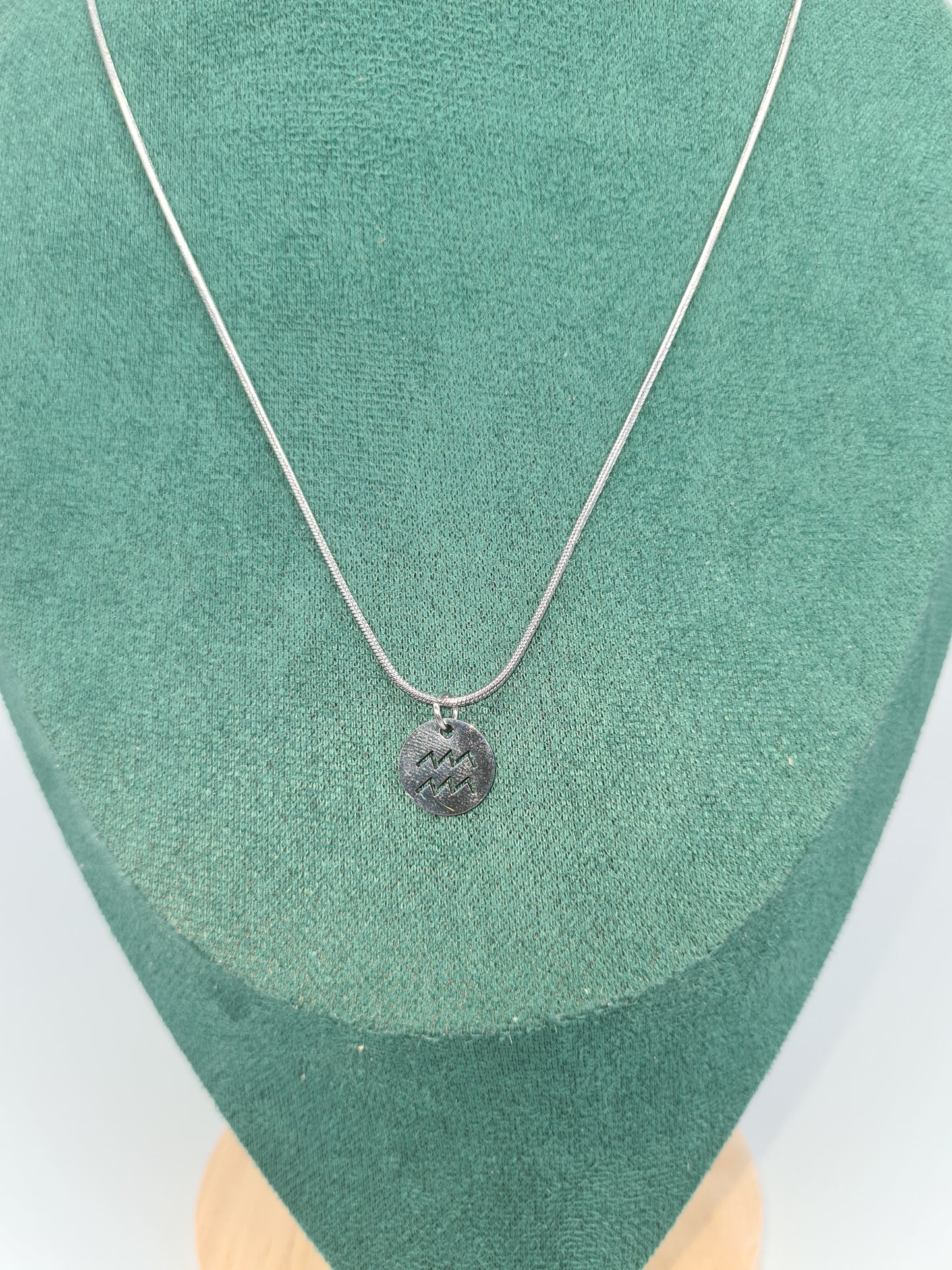 Zodiac Sign, Silver, Necklace (50cm & 55cm)