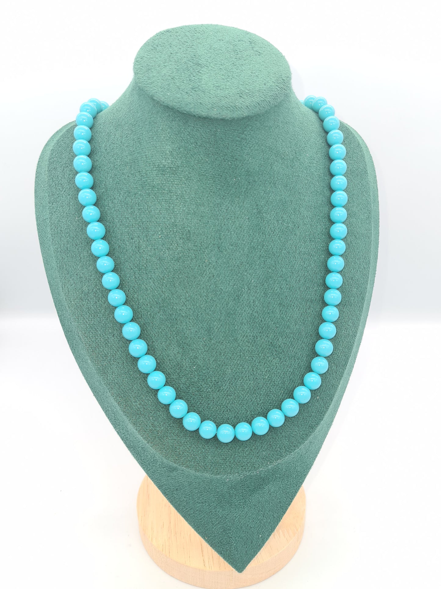 Shell Pearl Sky Blue Necklace (60cm)