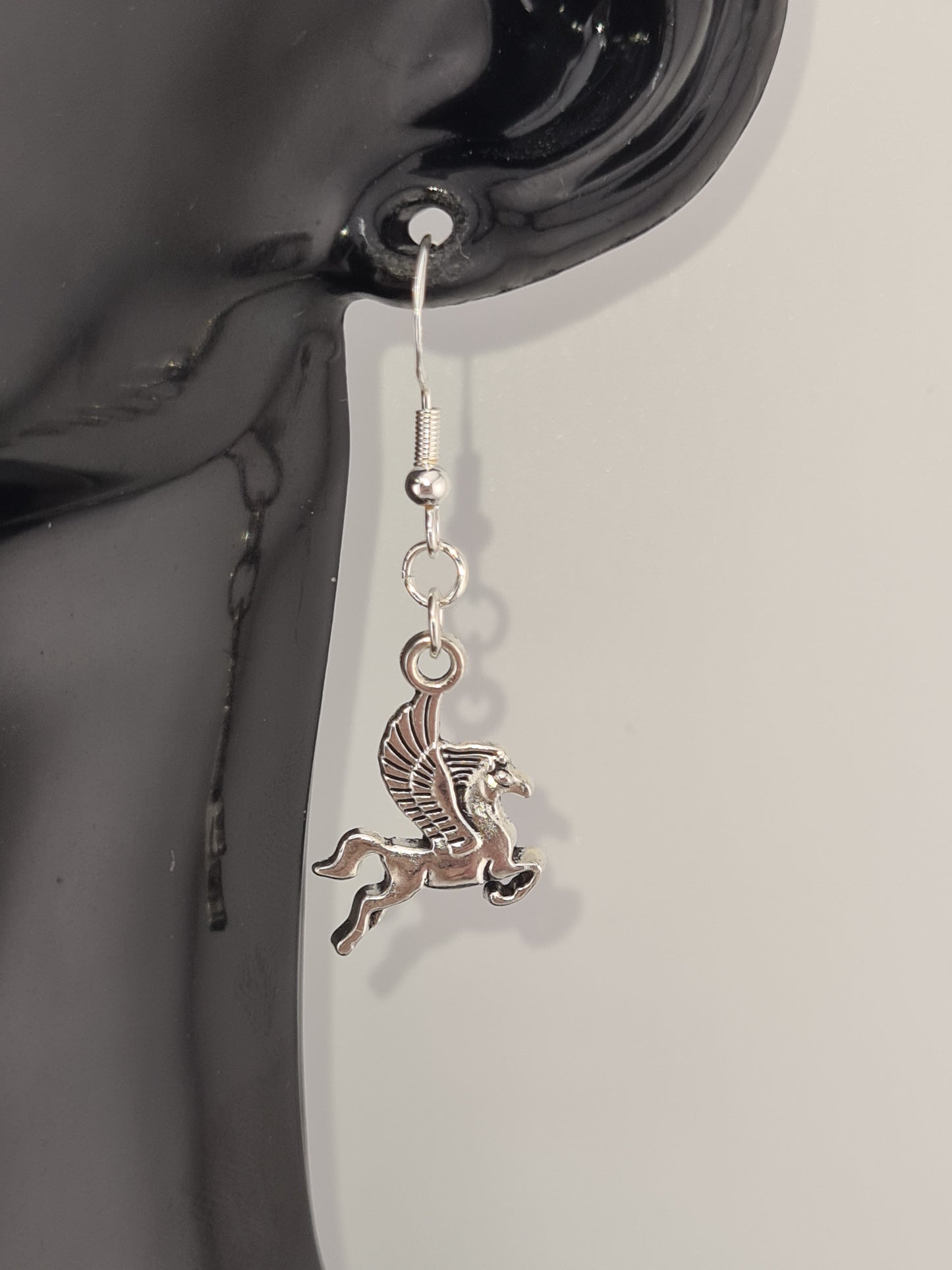 Horse, Silver Earrings