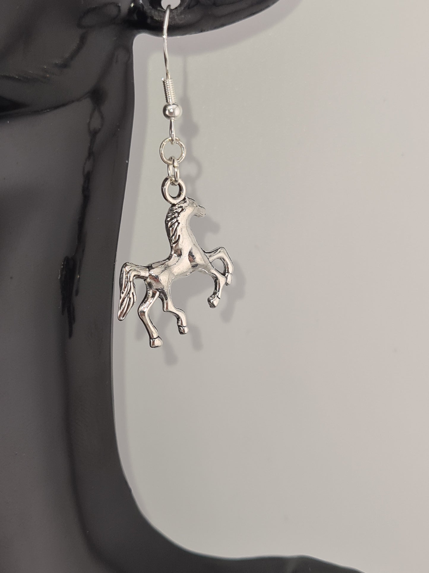Horse, Silver Earrings