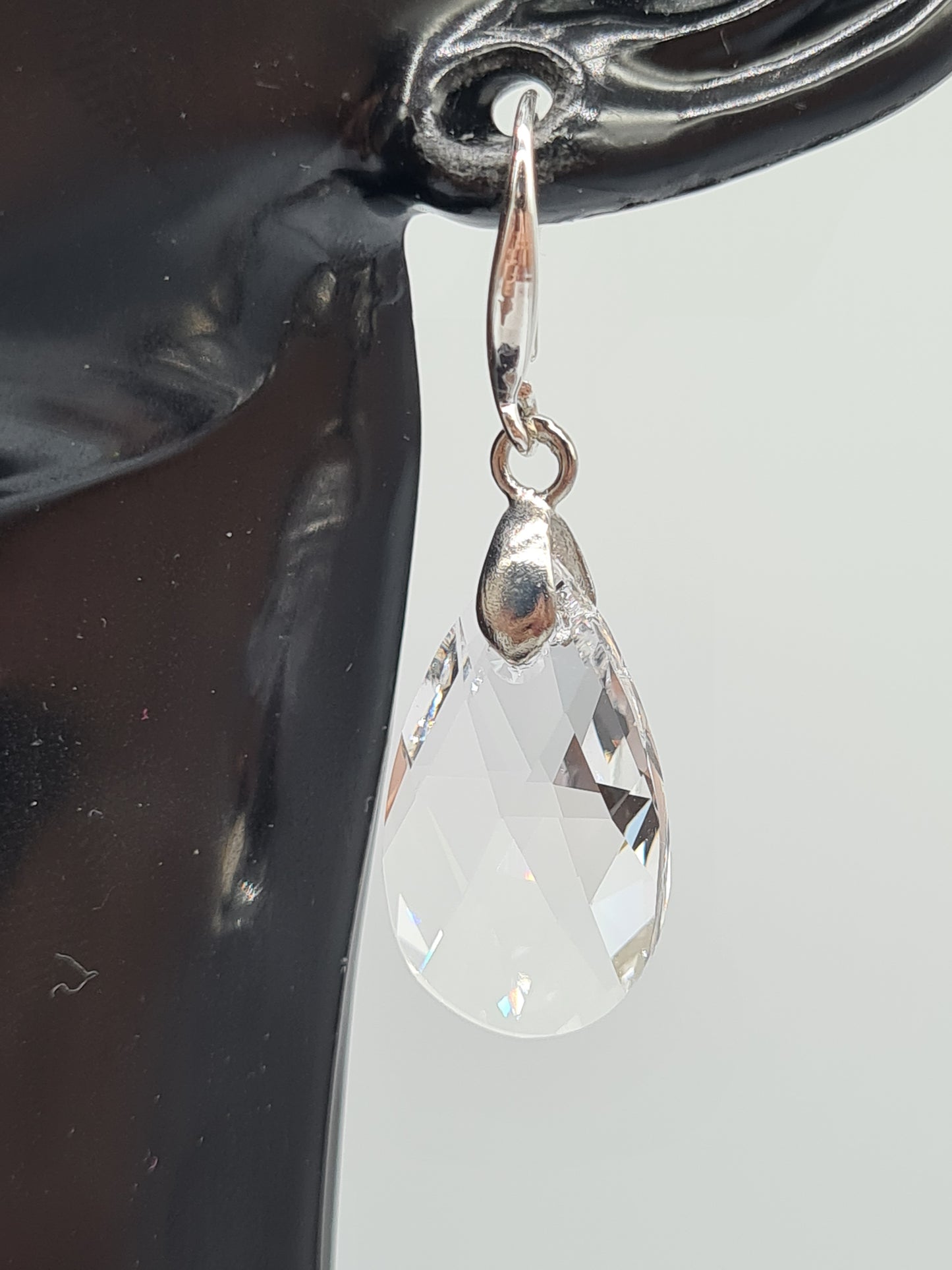 Swarovski Crystal, Earrings, Hook (Silver)