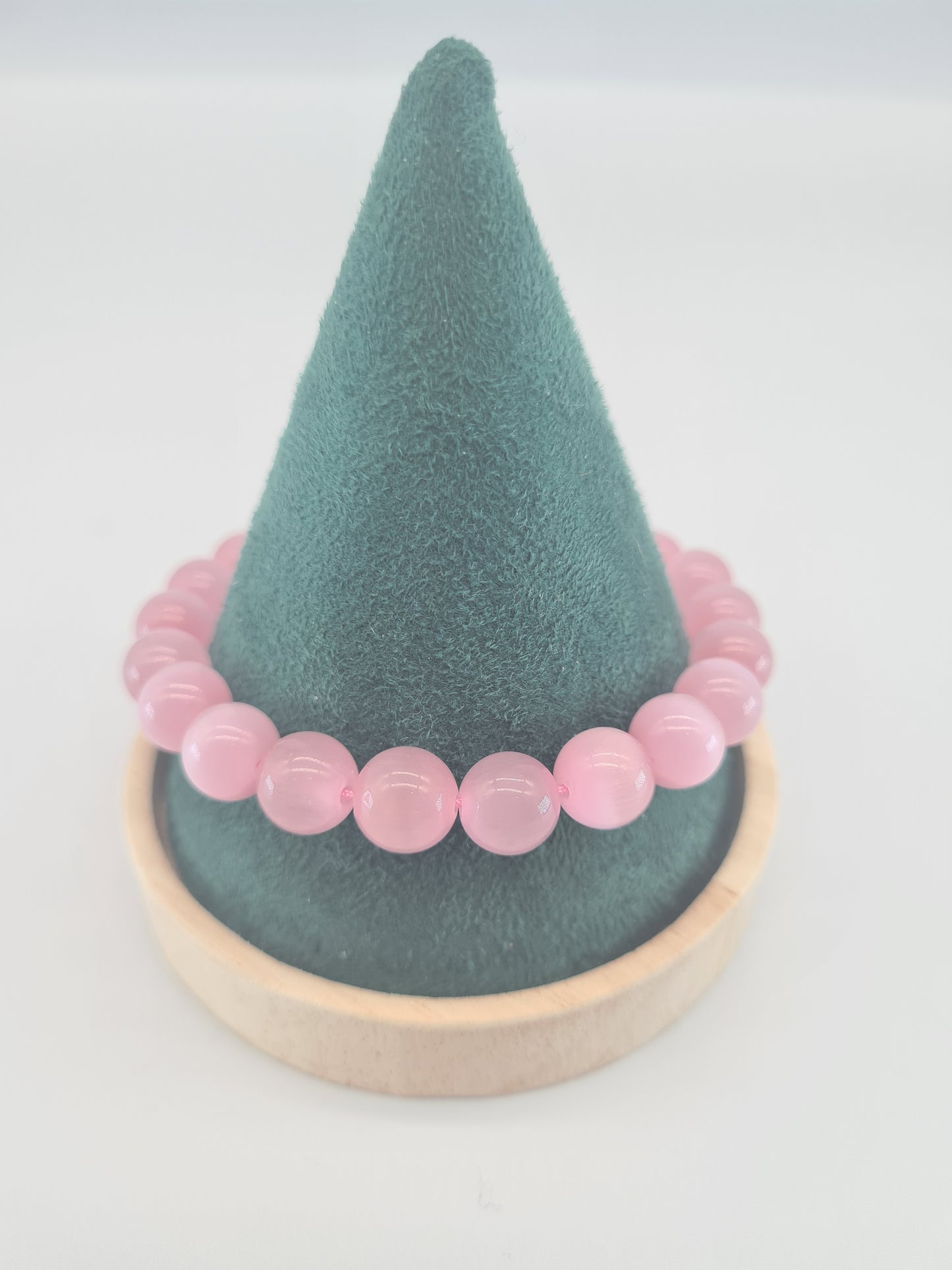 Pink Cats Eye Adjustable Bracelet