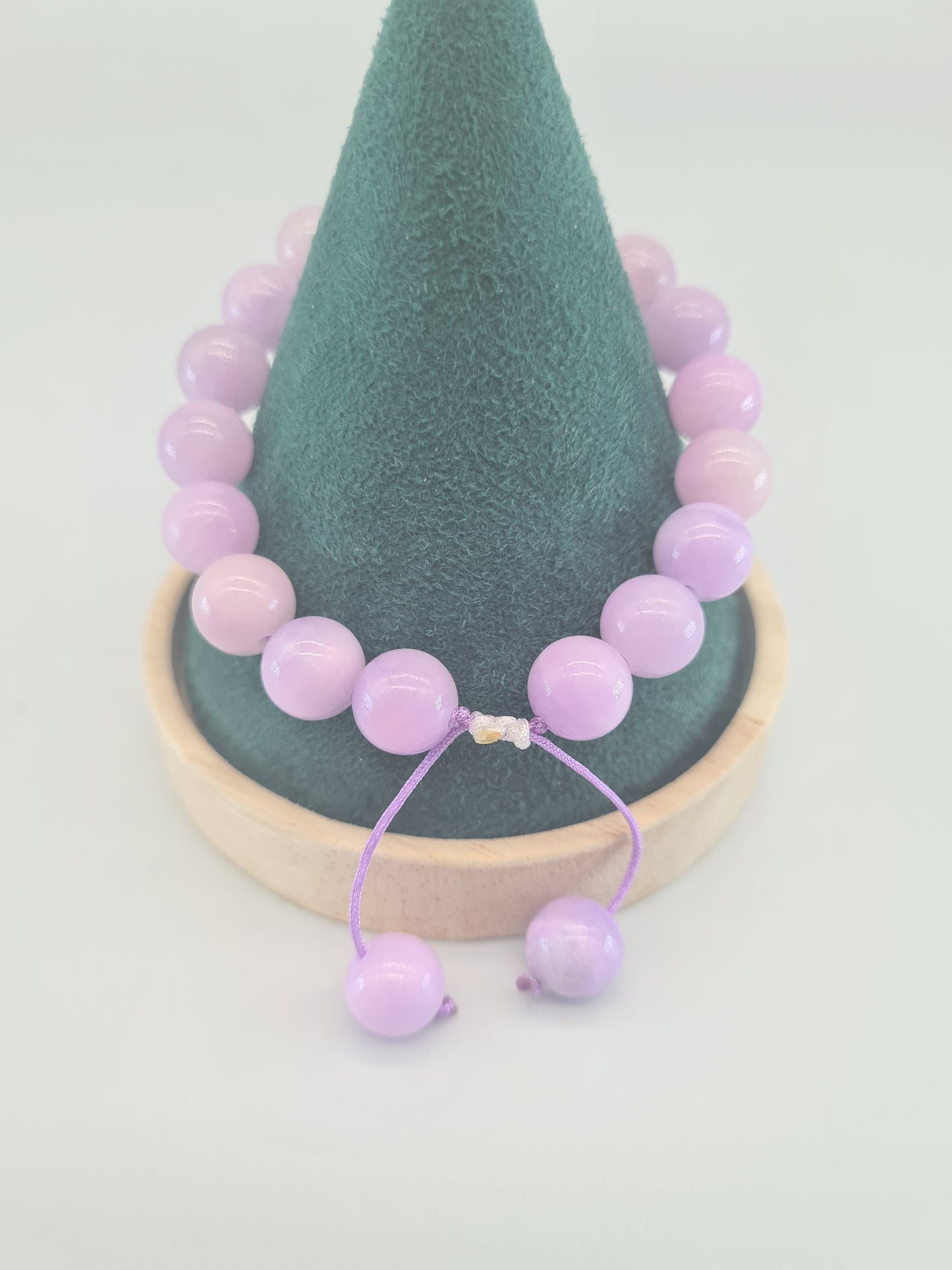 Purple Jade Adjustable Bracelet