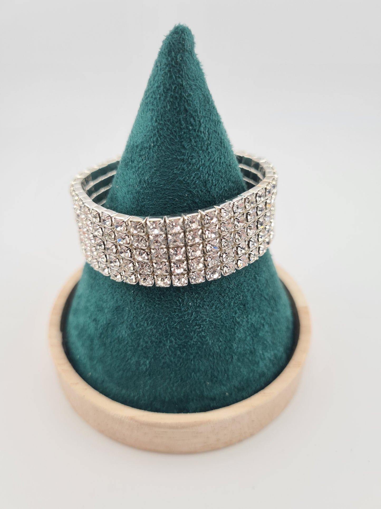 Diamonte, Silvery Bracelet (2 rows, 3 rows & 5 rows)