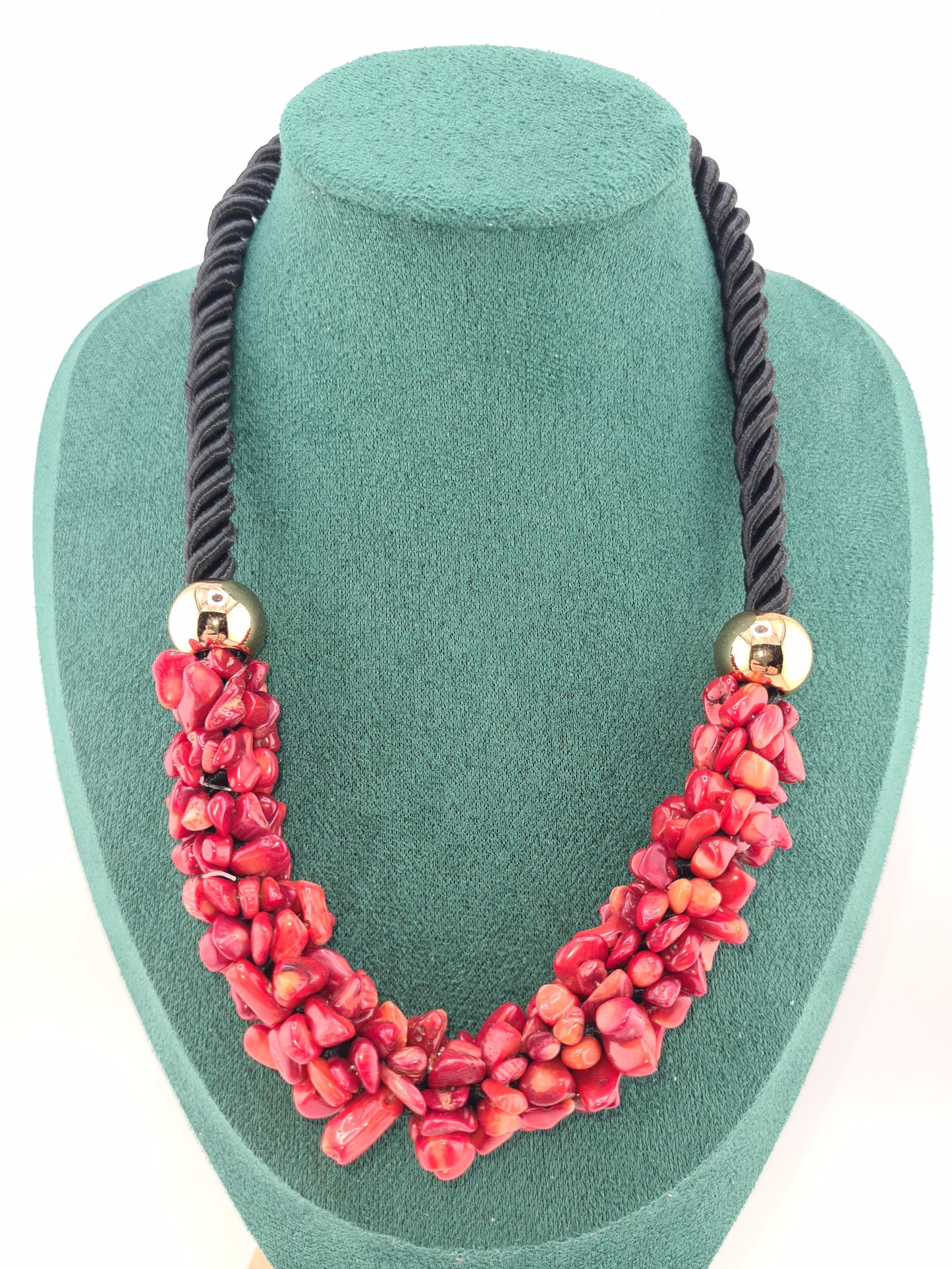 Fractured Twisted Necklace (Turquoise, White, Red & Amethyst styles)