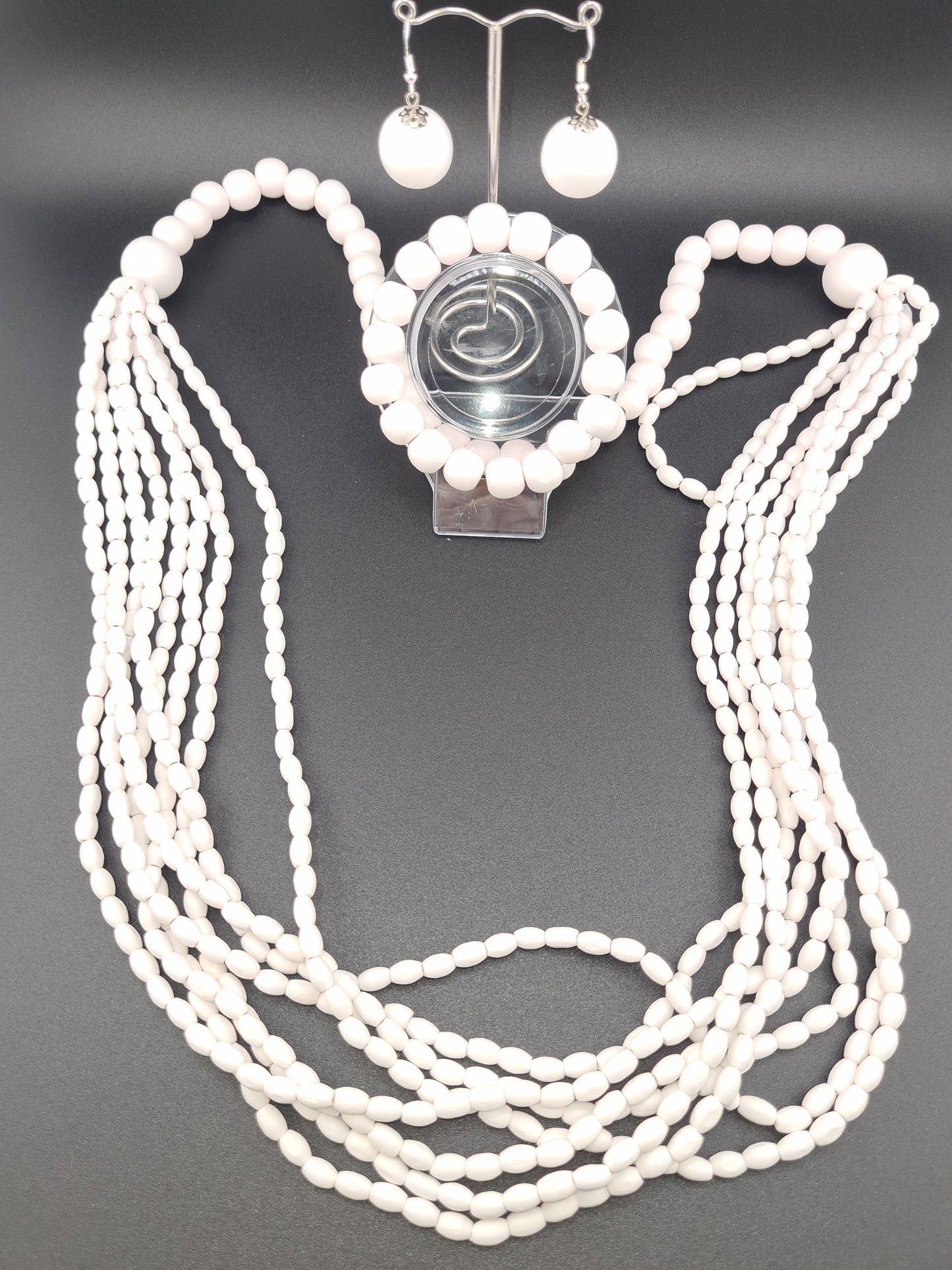 Eco Friendly Wood Package - Necklace, Bracelet & Earrings (various colours)