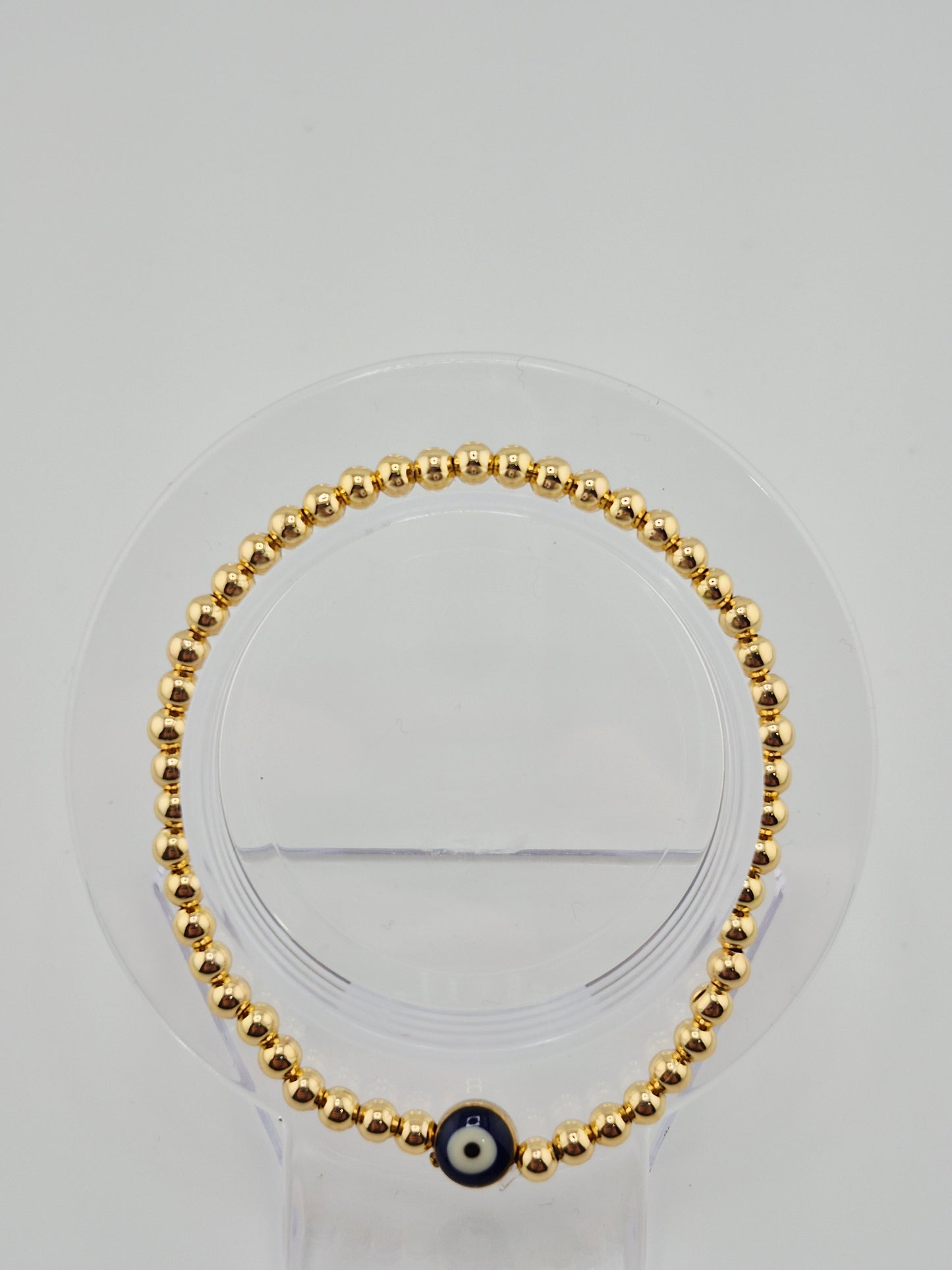 Bracelet, Evil Eye, Stretch, Golden