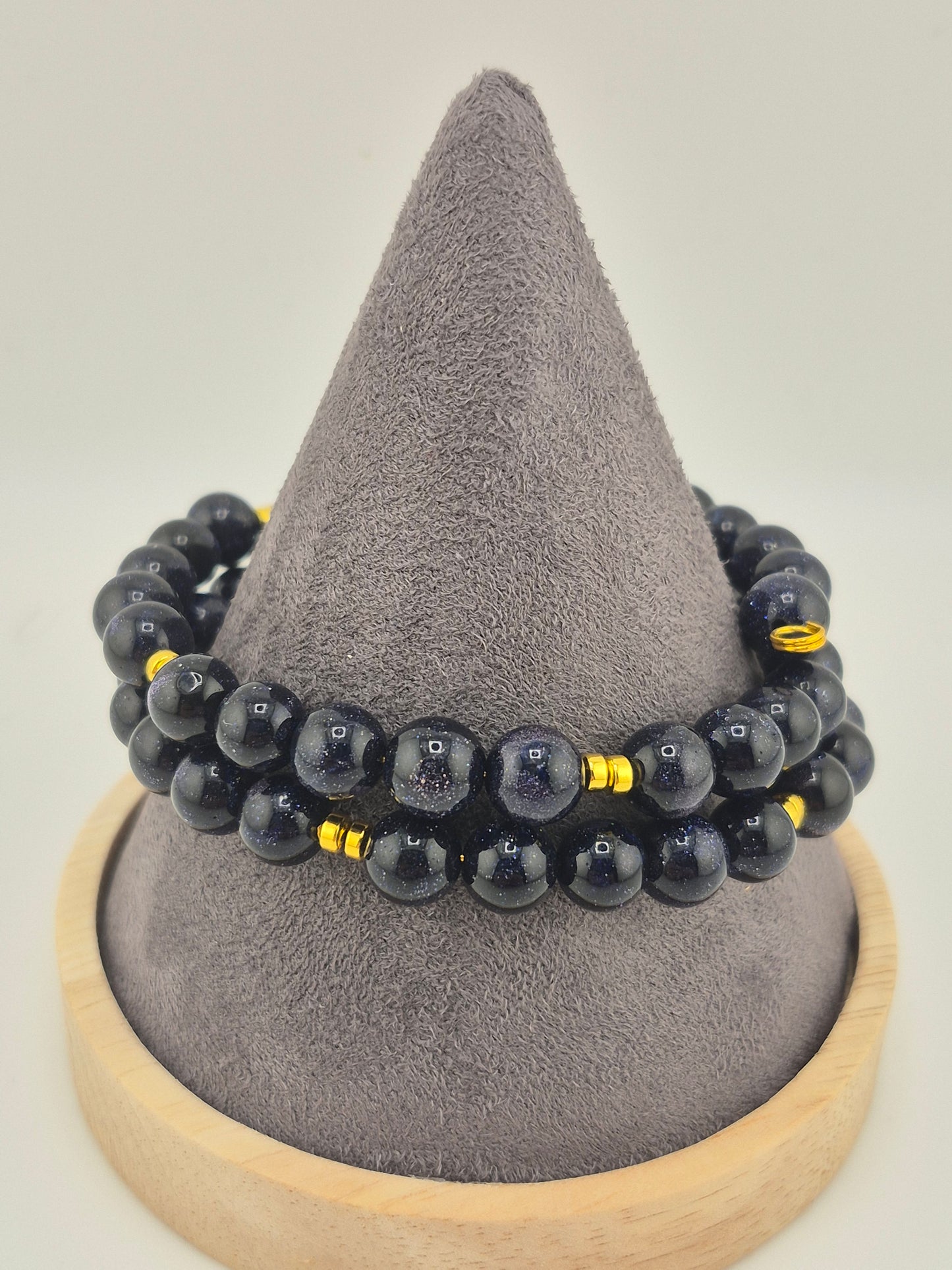 Bracelet, Blue Goldstone Memory Bracelet
