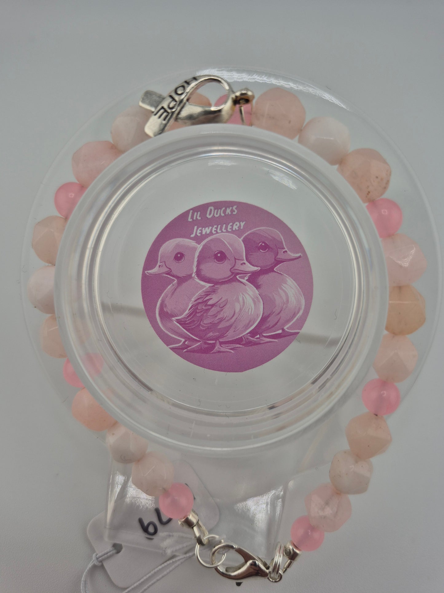 Cancer Support, Pink Bracelets (various beads designs)