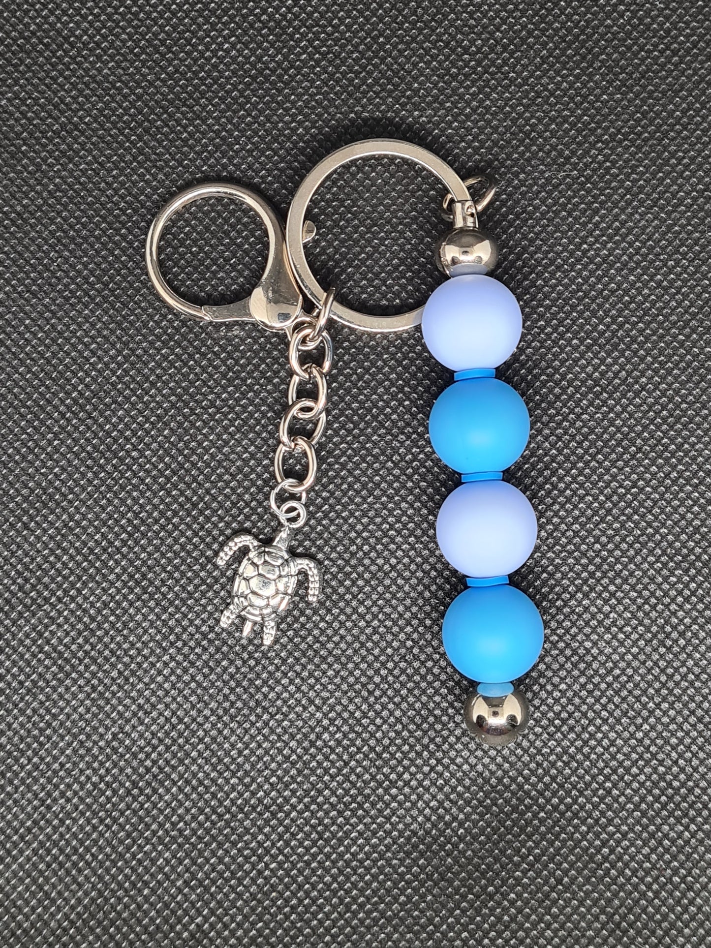 Silver Turtle Keychain