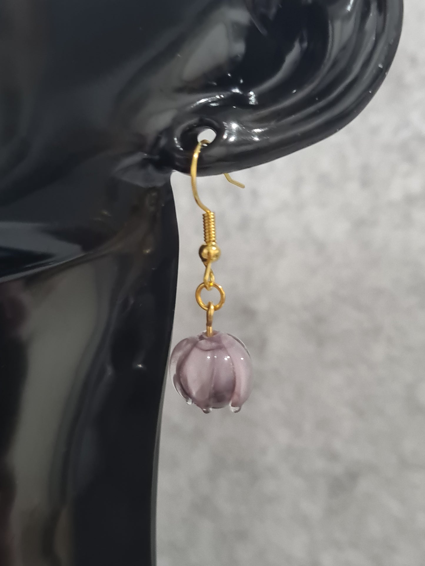 Lily of the Valley, Shepherd Hook Earrings, (Rose Gold, Gold & Silver)