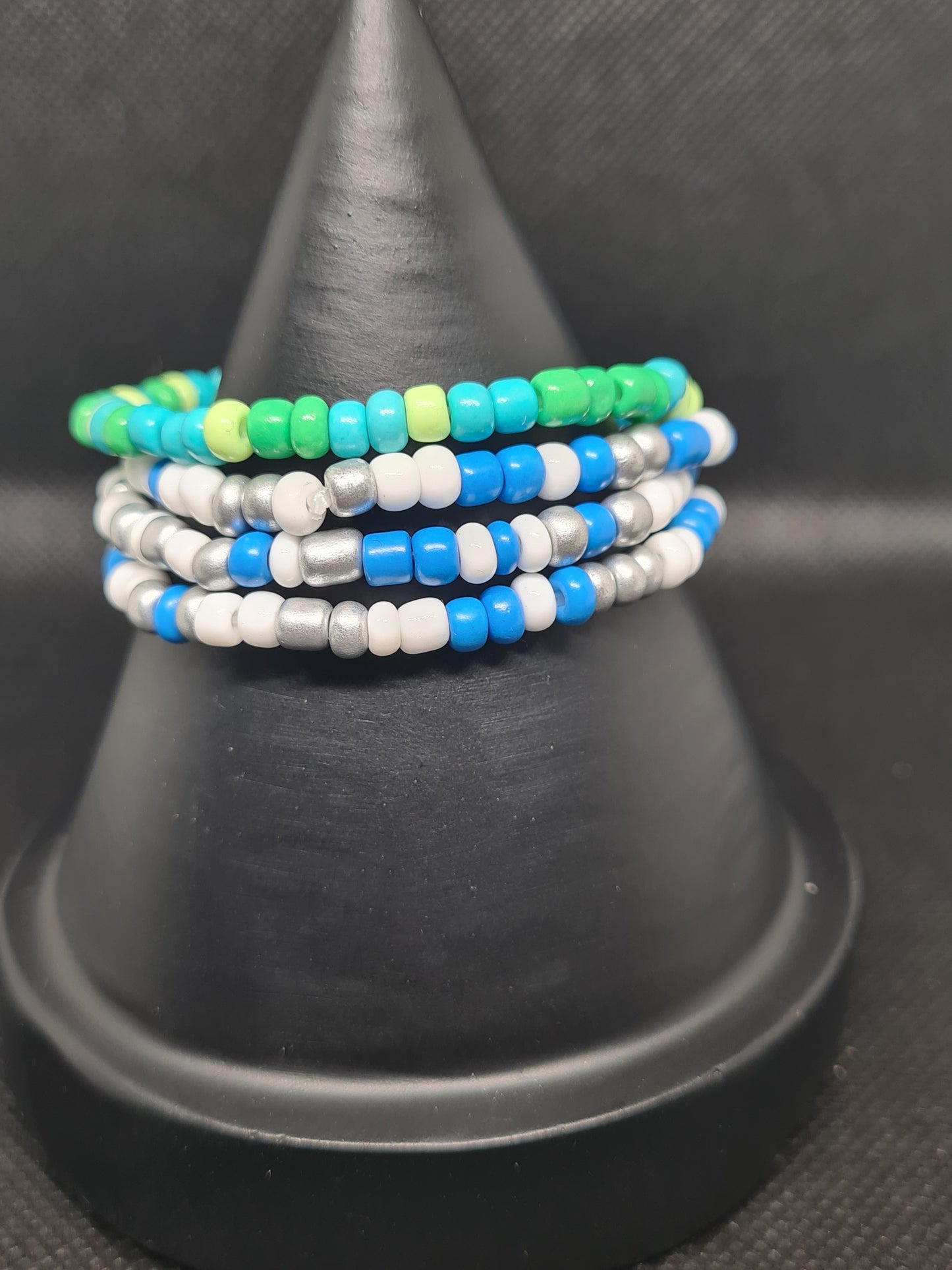 Anklets, Glass Barrel multi-colour