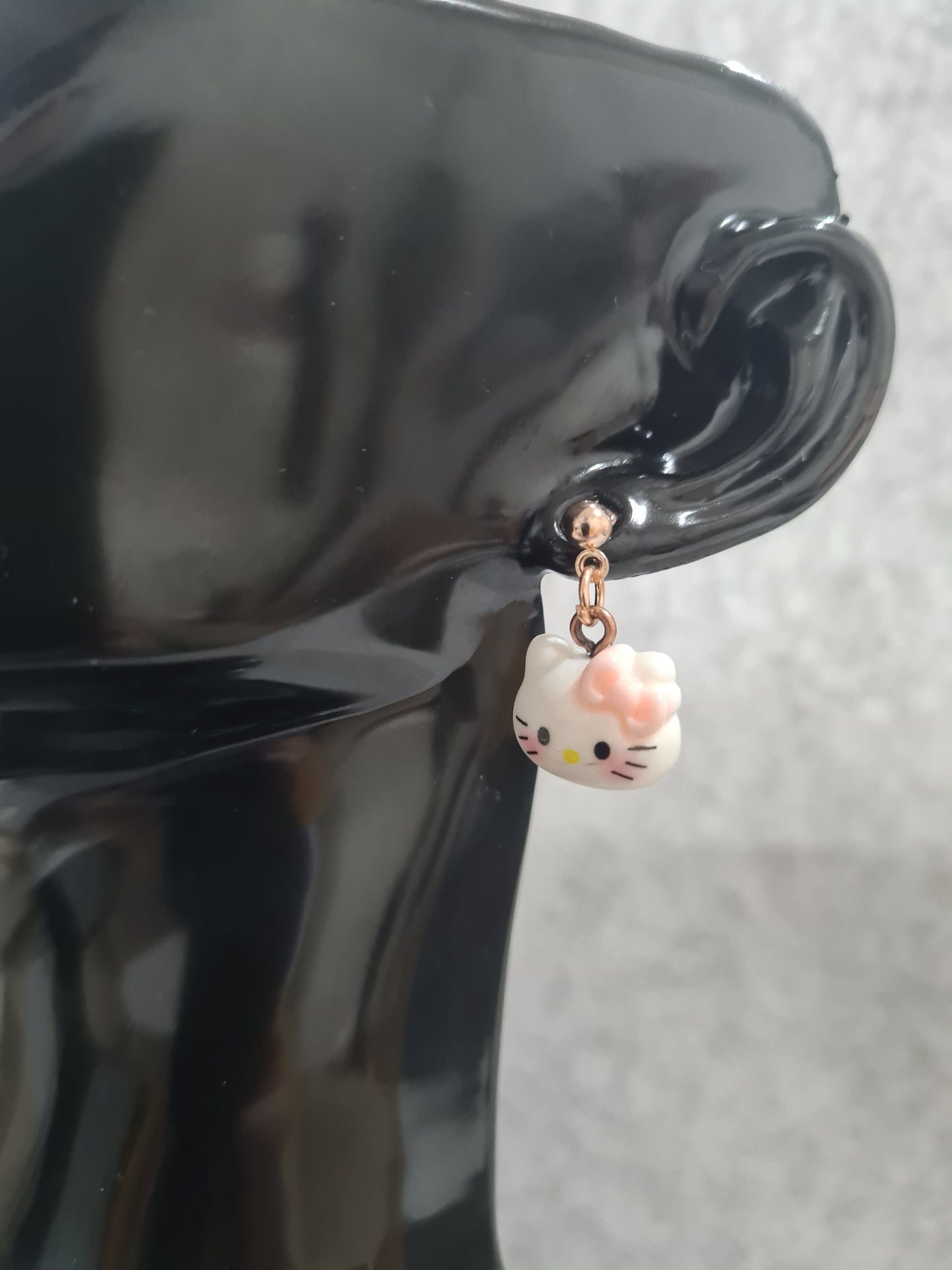 Mini Hello Kitty, Stud Earrings (Gold, Silver & Rose Gold)