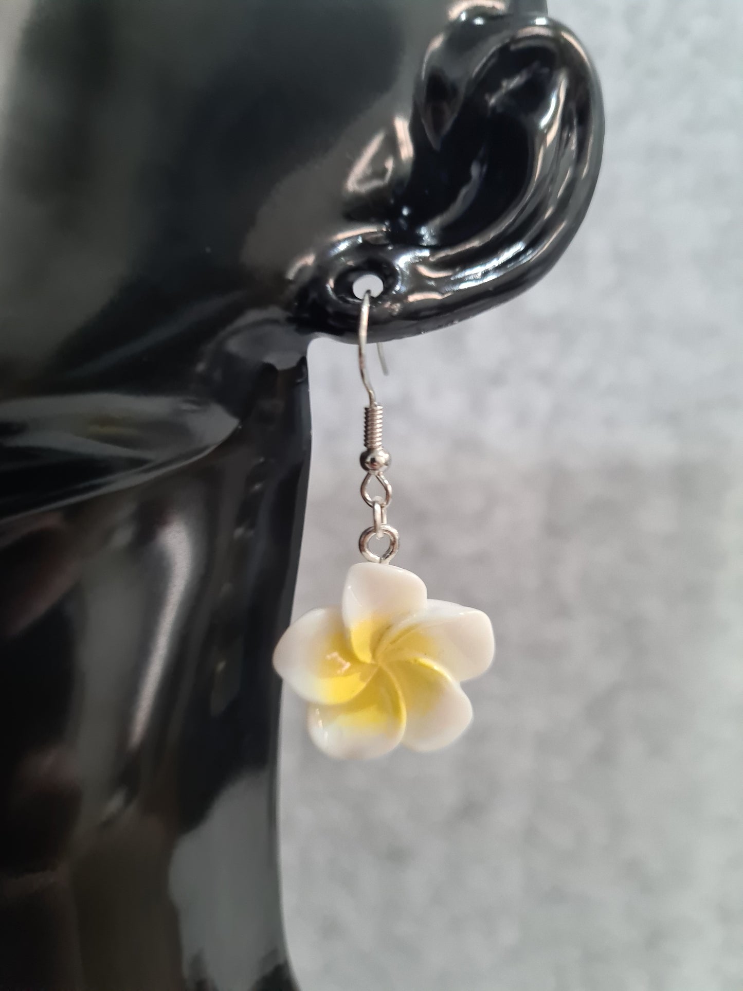 Summer Flower, Shepphard Hook Earrings (Gold, Silver & Rose Gold)