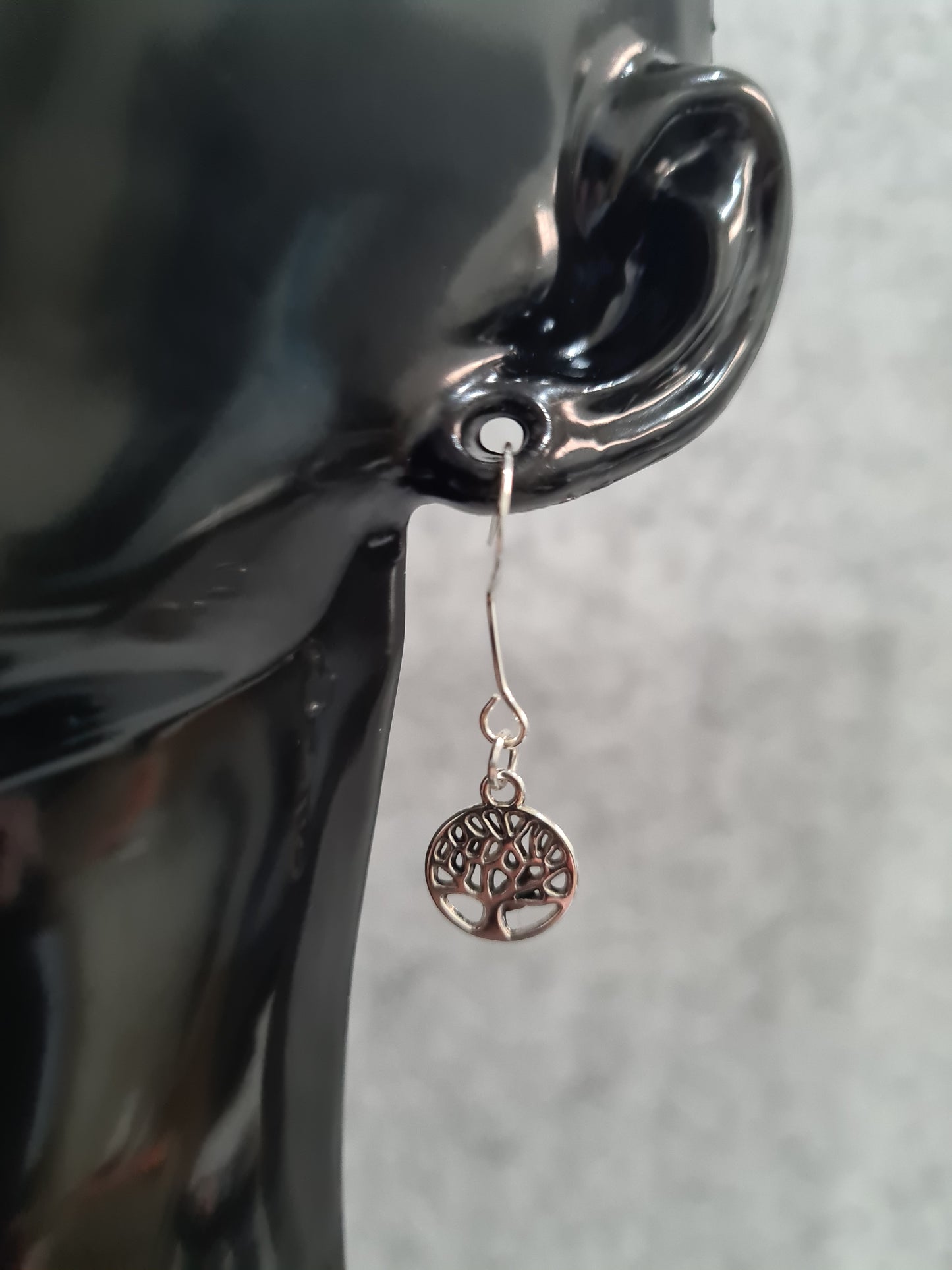 Tree Of Life Earrings, Shepherd Hook (Rose Gold & Silver)