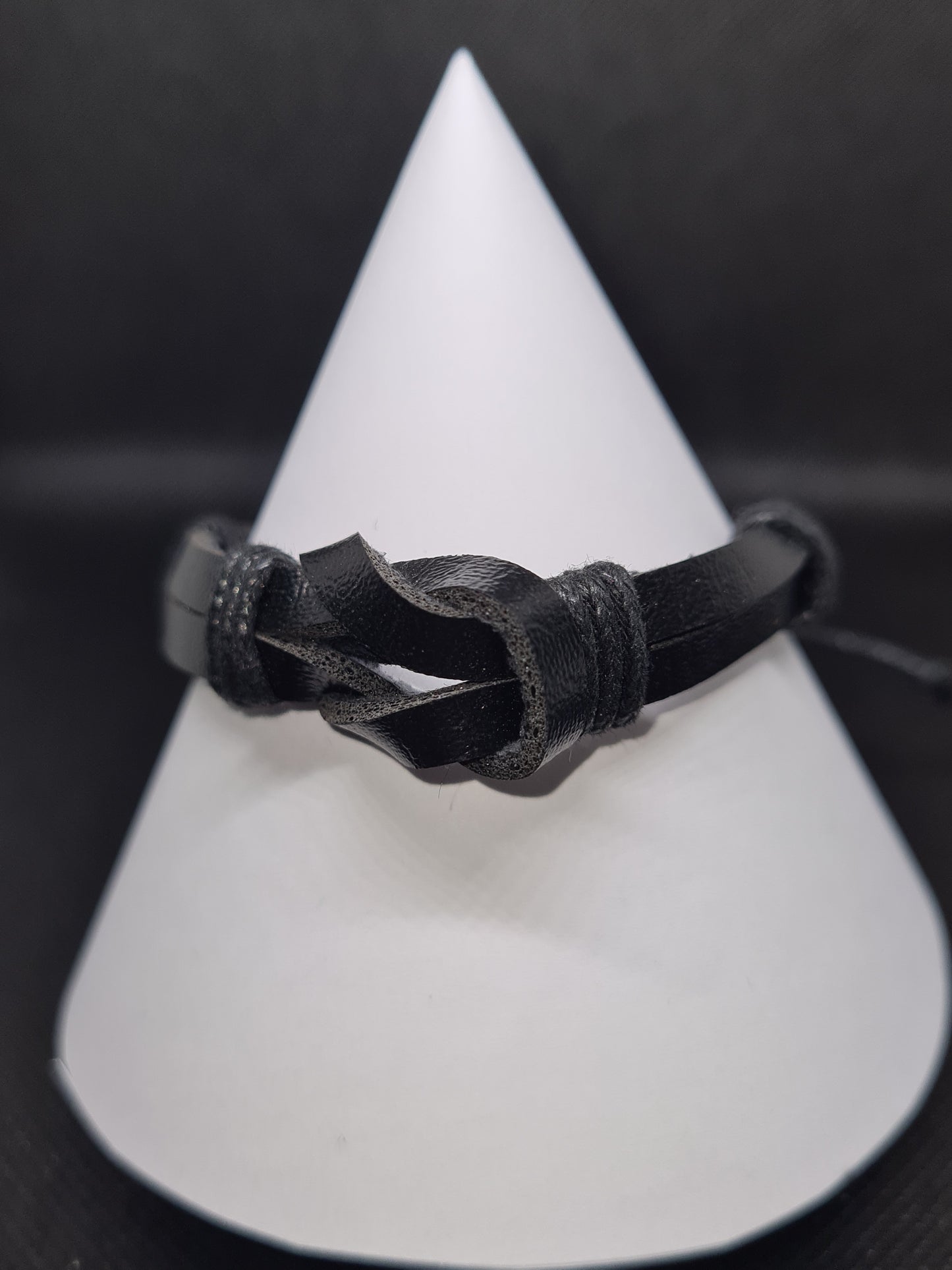 Leather Mixed Style Bracelet, Black