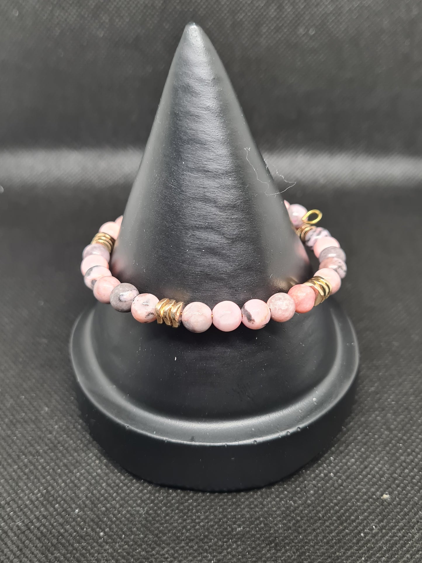 Sophisticated Jasper Stone Memory Bracelet, Single Strand