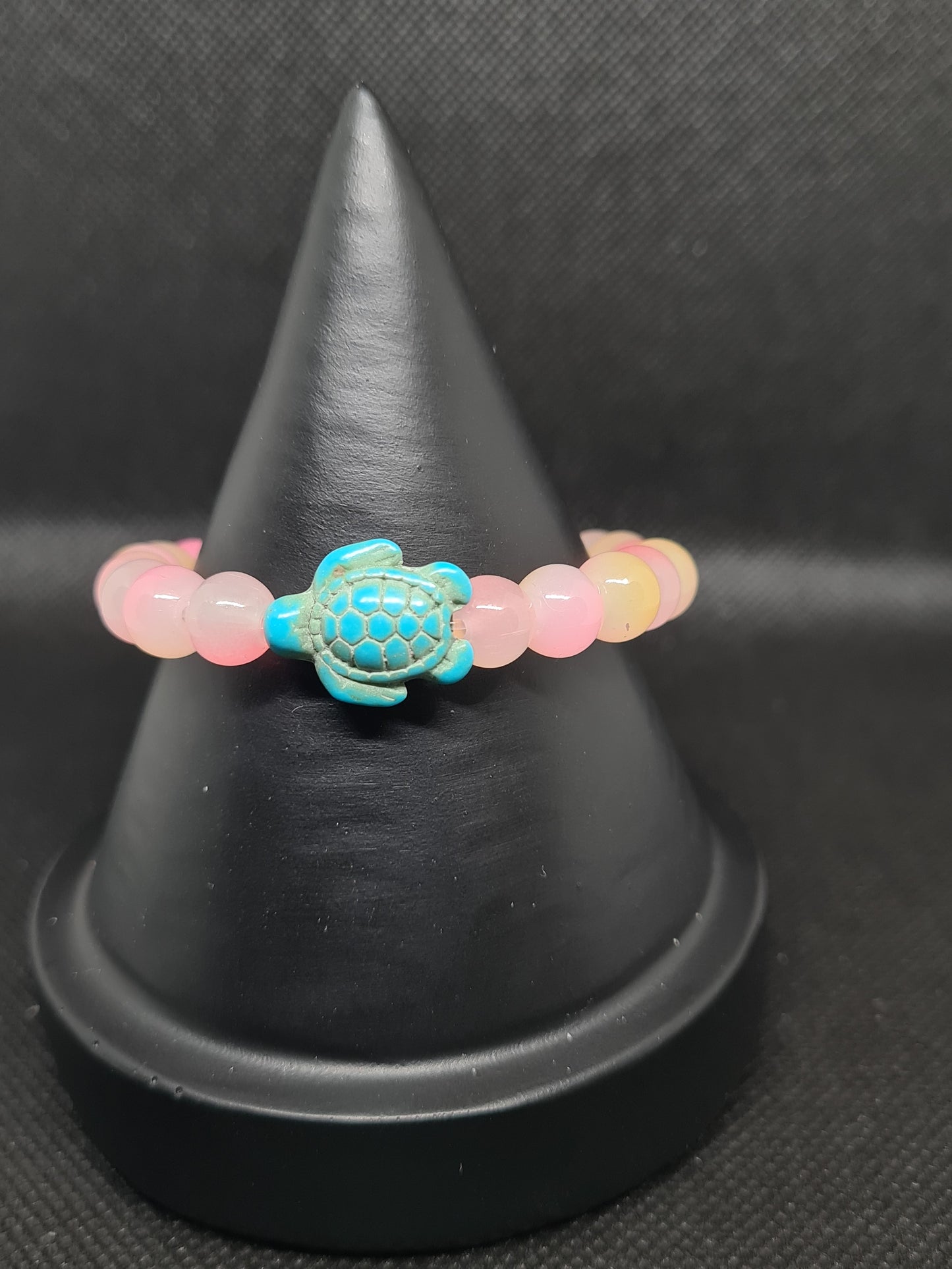 Glass Turtle, Pink (17cm)