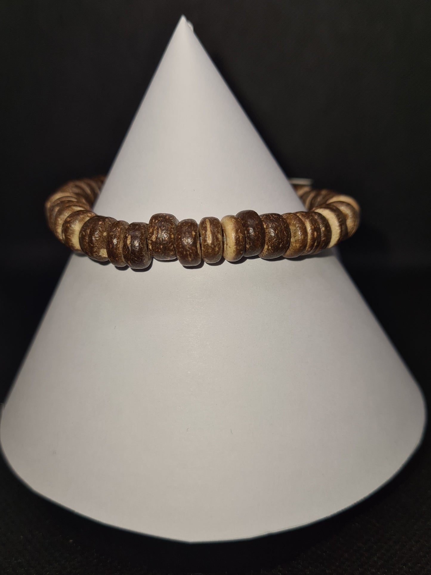 Men's Bracelet (Wooden Bead/Coconut Shell/Volcanic Stone)